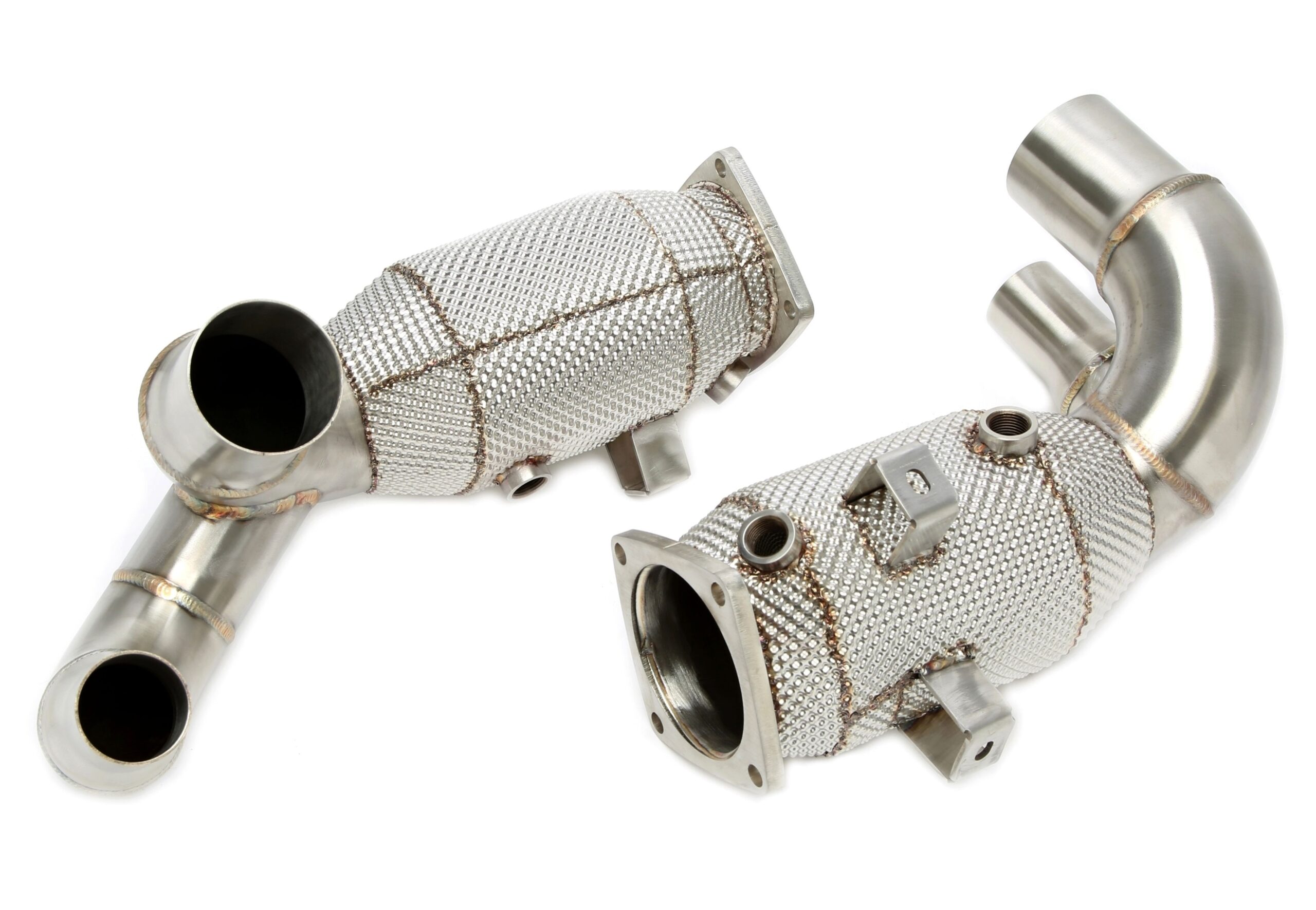 Downpipe mit Hitzeschild und Katalysator passend für Porsche 911 Carrera/S Modelle Typ 991.2