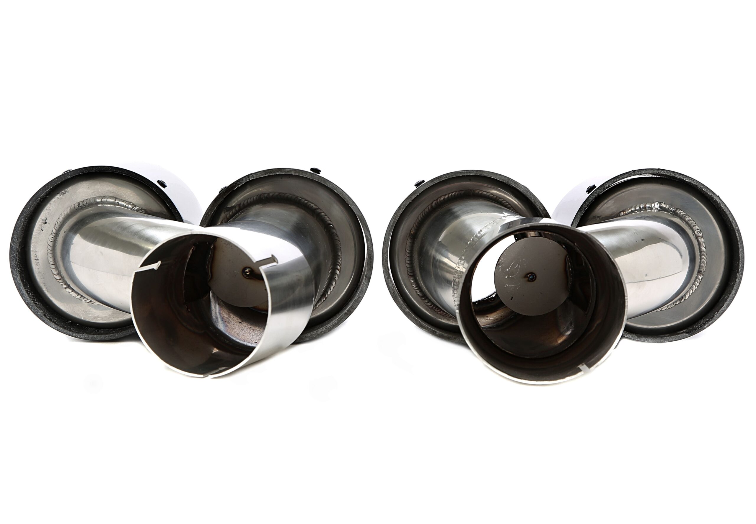 Endrohrblende zum anschrauben "double design" in chrom/glänzend passend für BMW 5er Serie (G30, G31)