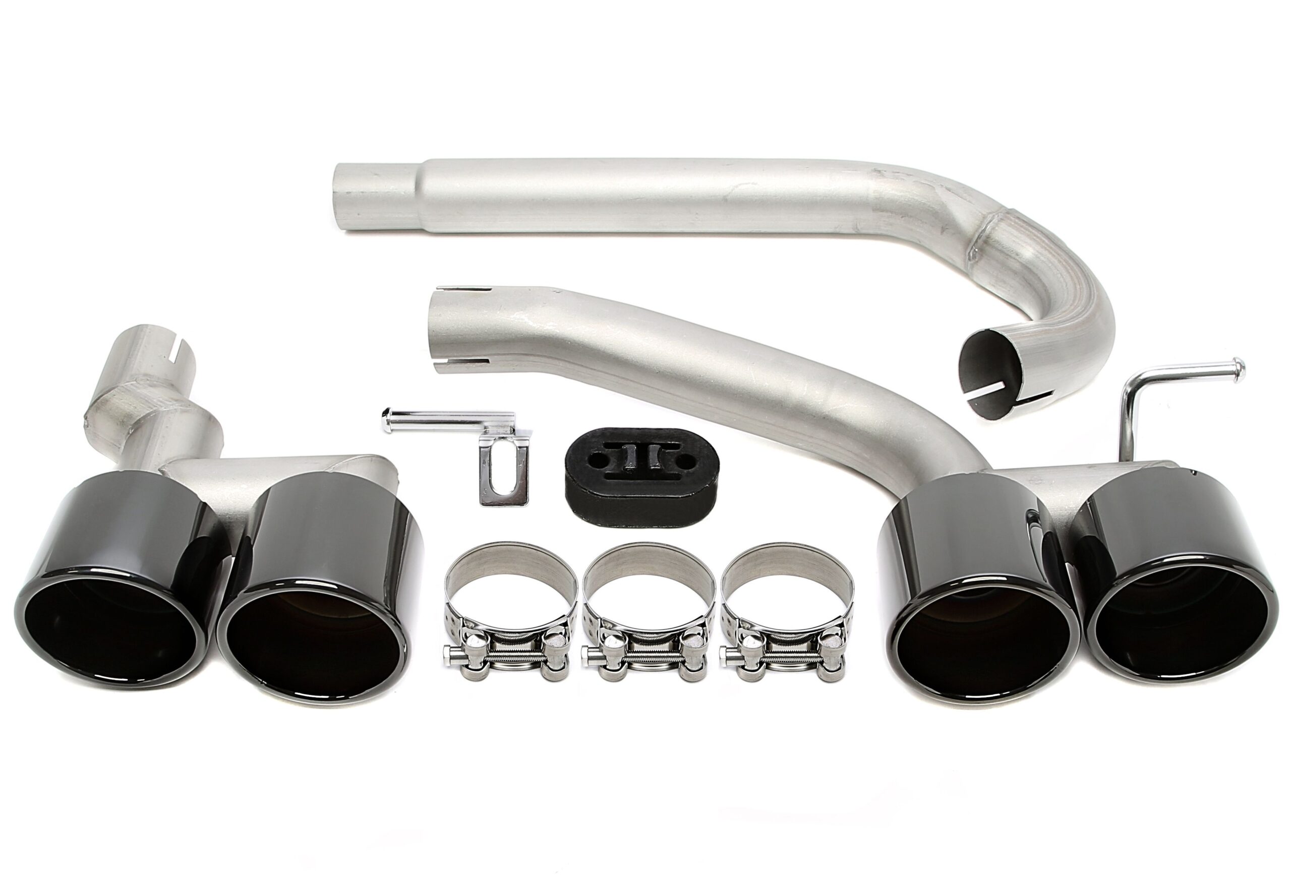 Endrohrblende zum anschrauben "double design" in chrom/glänzend passend für BMW 3er Serie (F30, F31)