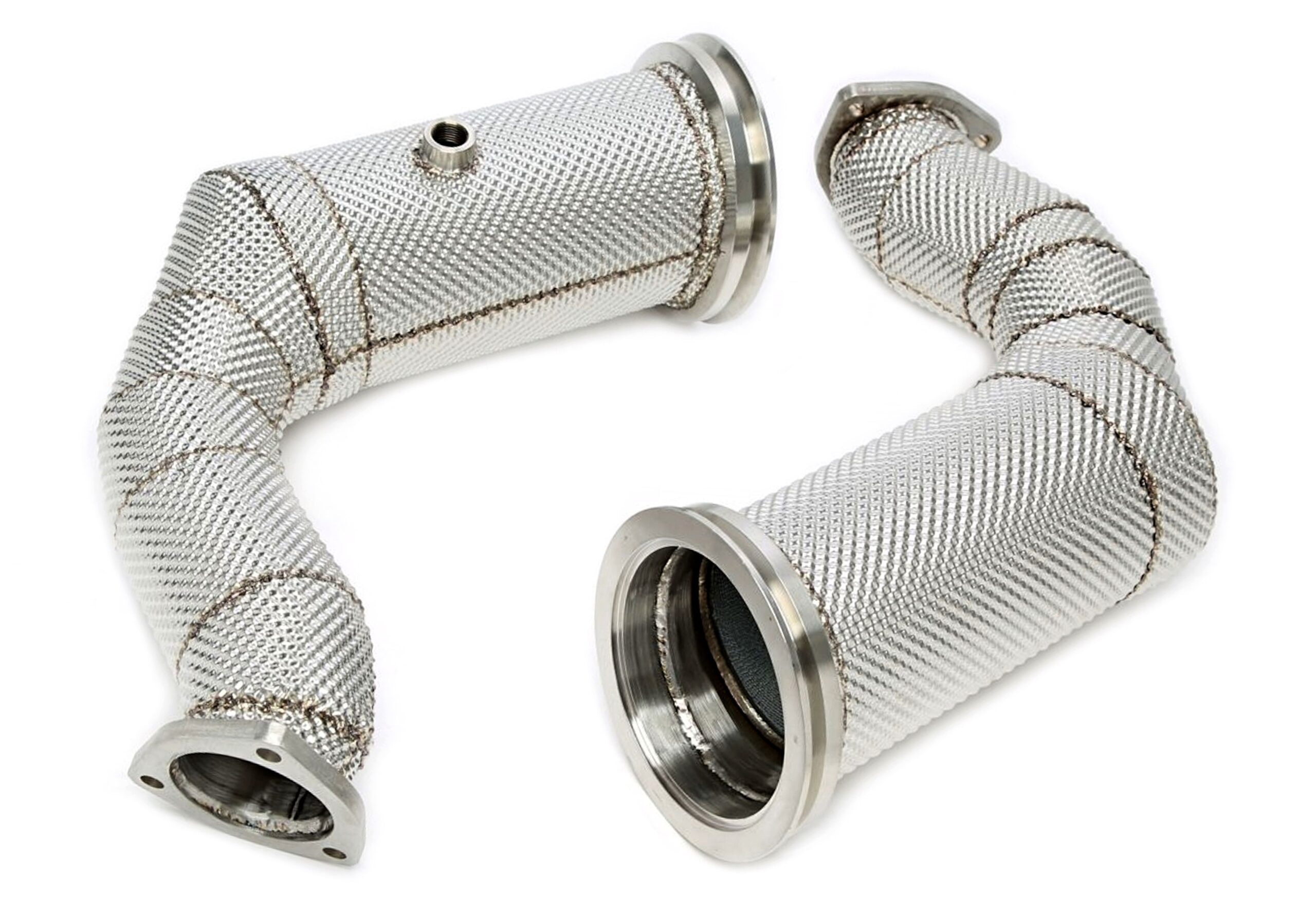 Downpipe mit Hitzeschild und Katalysator passend für Audi Q7/SQ7+Q8 SQ8/RSQ8 Typ 4M, Lamborghini Urus