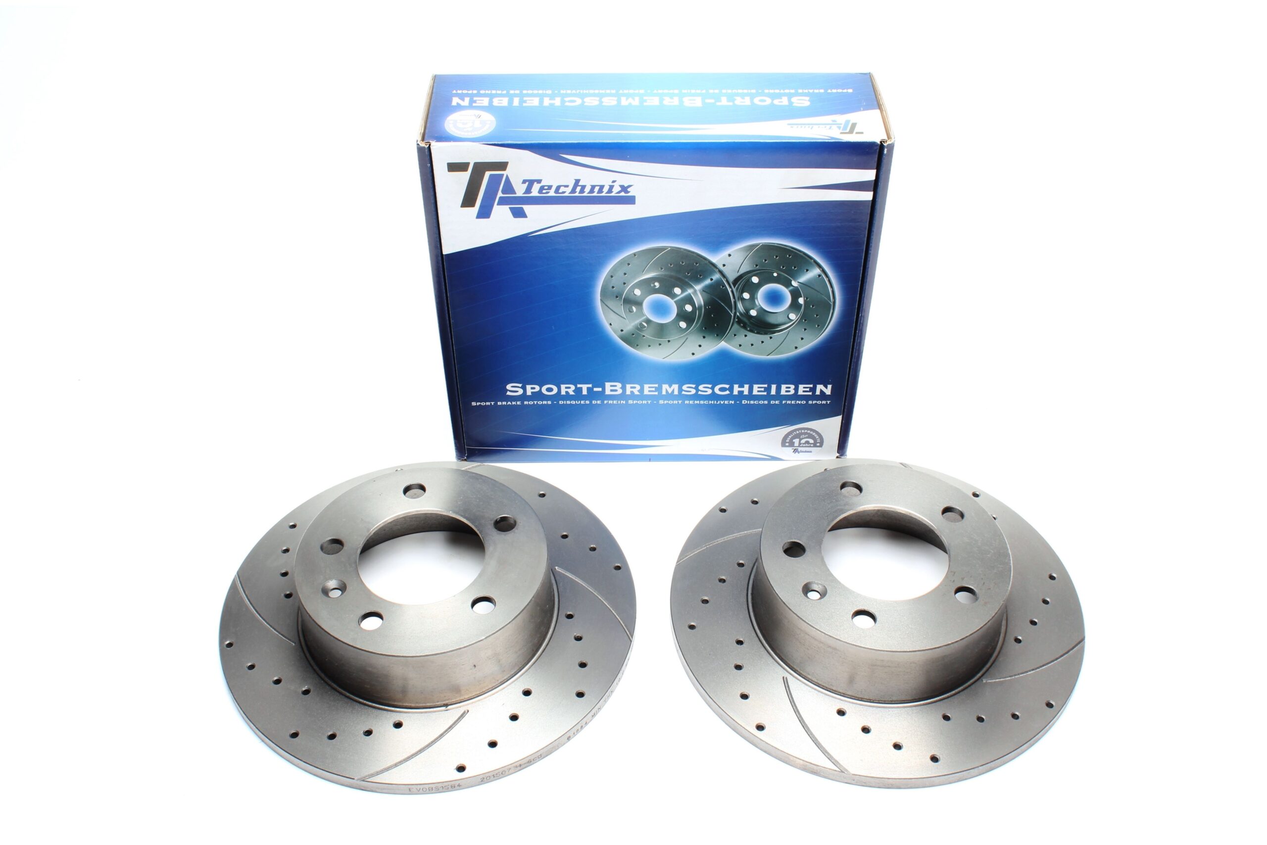 Sport Bremsscheiben Satz Hinterachse passend für Nissan Interstar Bus/Kasten/Pritsche / Opel Movano Combi / Movano Kasten / Movano Pritsche / Movano Kipper / Reanult Master II Bus / Master II Kasten / Master II Pritsche