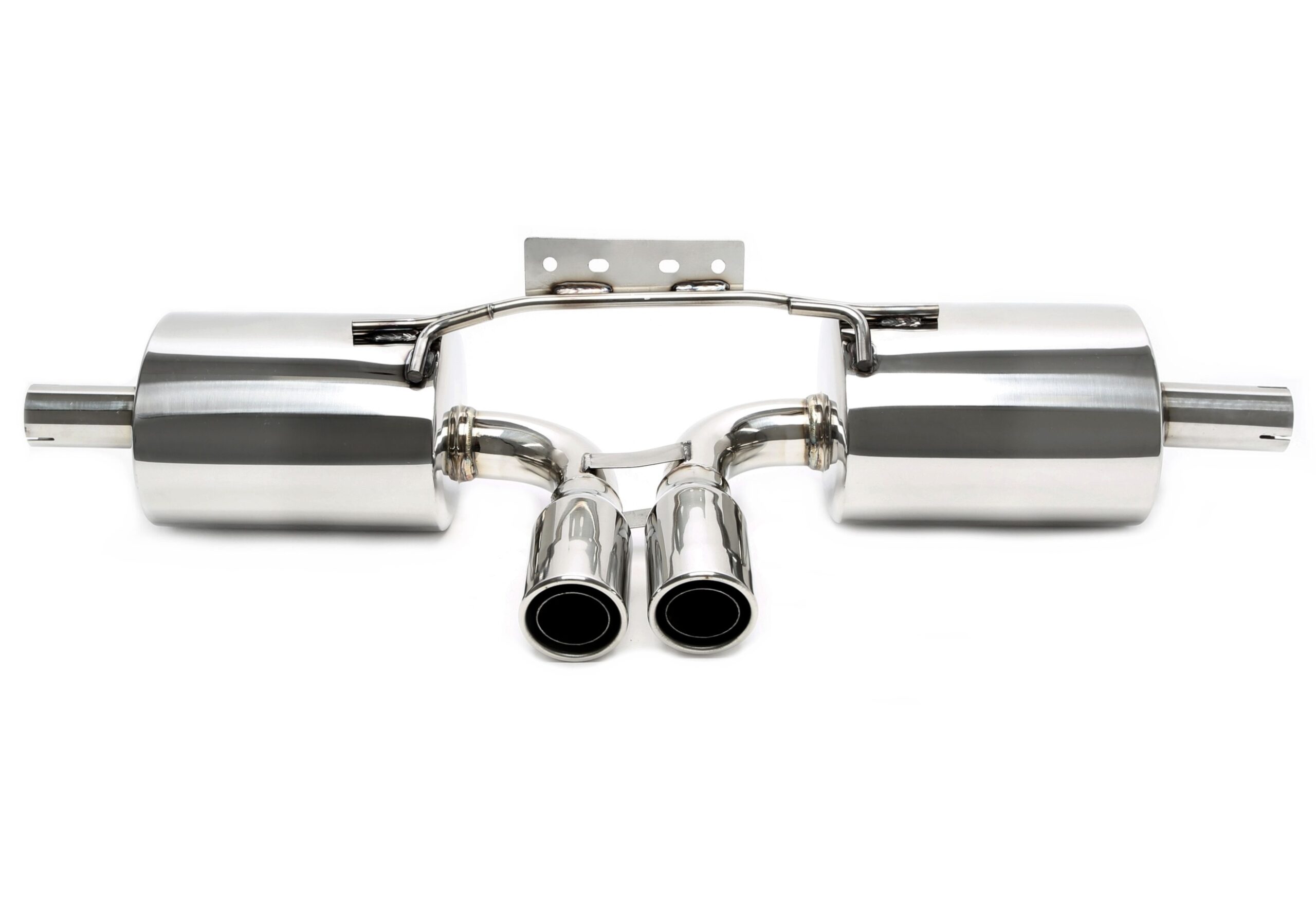 Edelstahl Sportendschalldämpfer 2x76mm passend für Porsche Boxster Typ 986