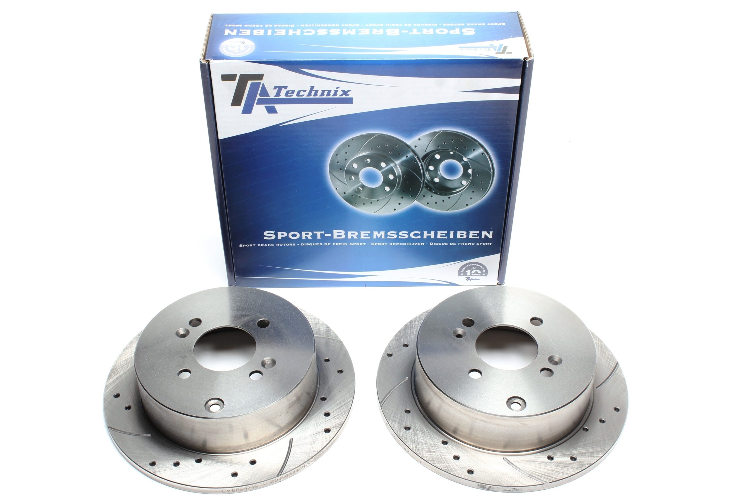 Sport Bremsscheiben Satz Hinterachse passend für Hyundai Accent/Stufenheck III / Getz / i20 / Kia Rio/Stufenheck II