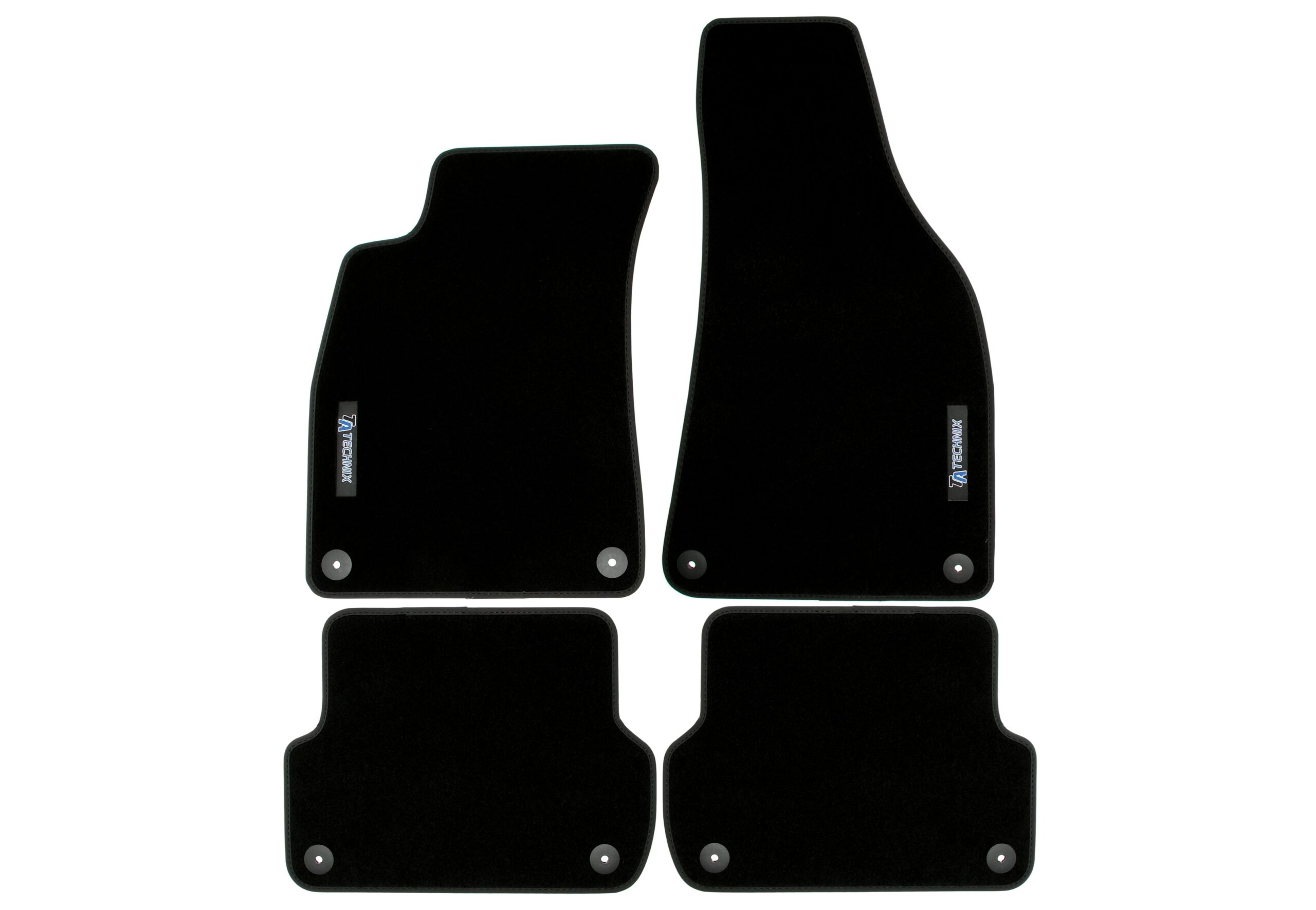 Fußmatten Set mit Logo passend für Audi A4 Typ 8E, Seat Exeo Typ 3R