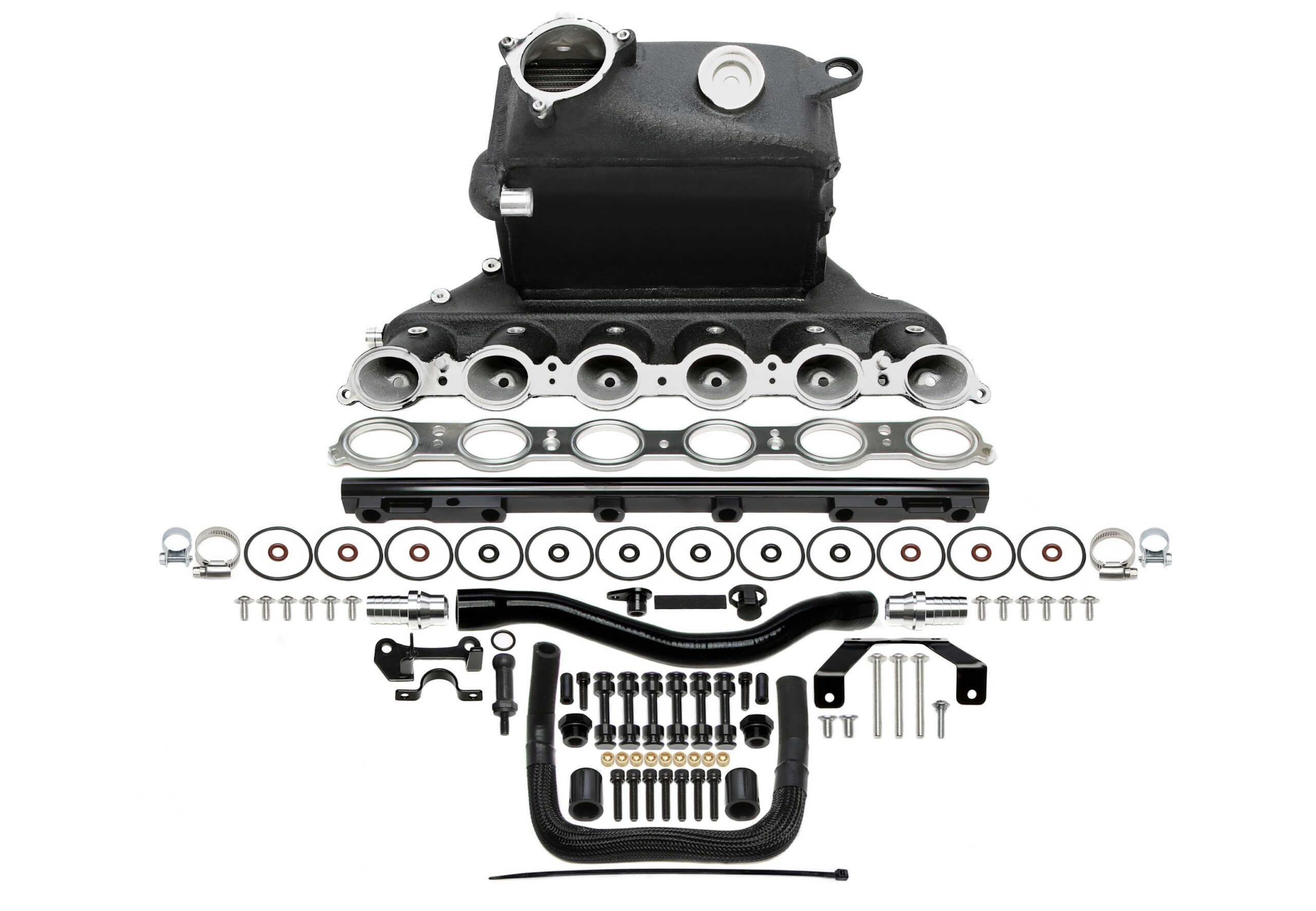 Ansaugbrücken Set schwarz passend für BMW 2er Serie M2 (G87), 3er Serie M3 (G80), 4er Serie M4 (G82) mit Motorcode S58