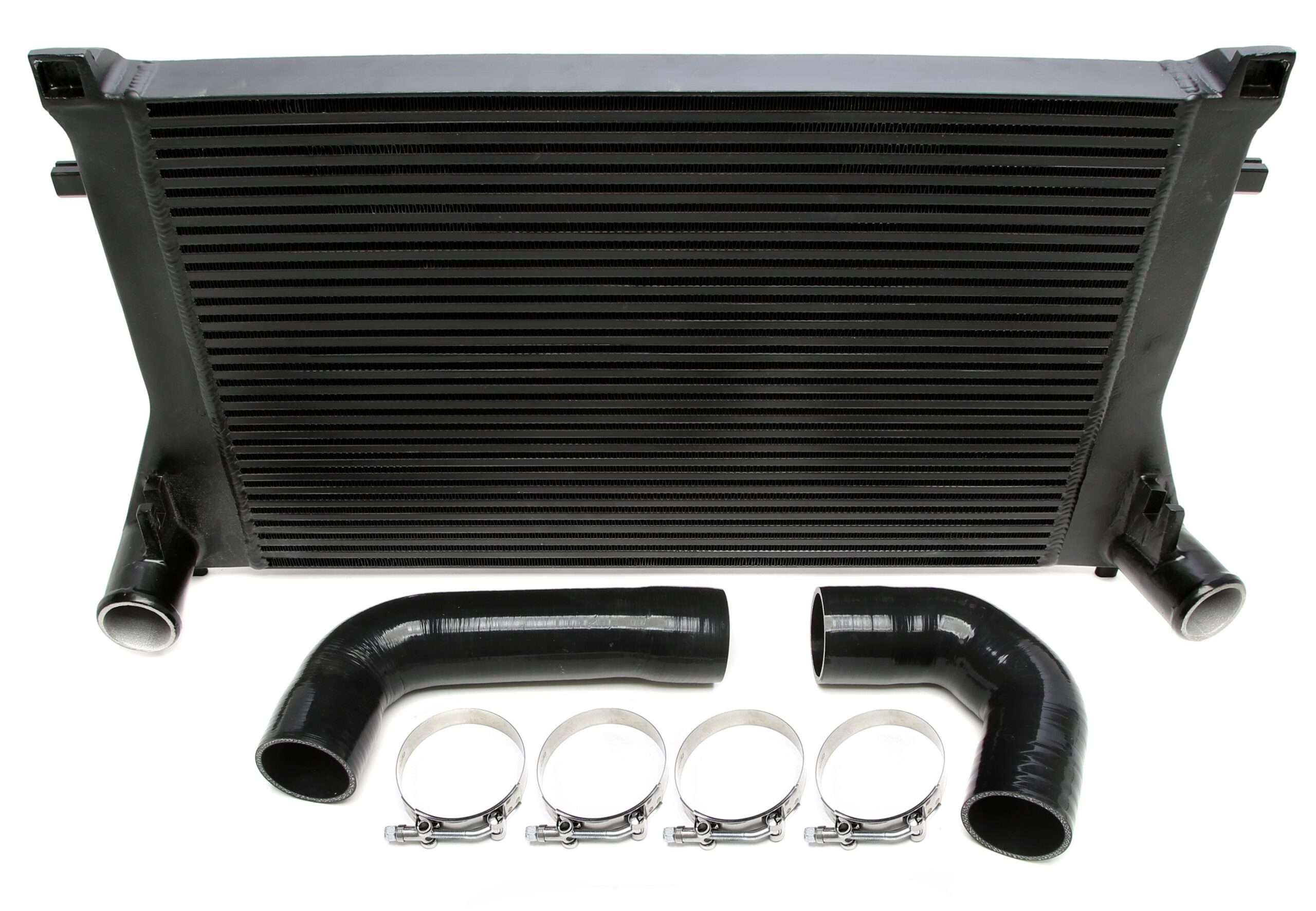 Ladeluftkühler schwarz passend für Audi A3 (8V), TT (8S) / Seat Leon (5F) / Skoda Octavia III (5E), Superb III (3T) / VW Golf VII (AU), Passat (B8) 1.8TFSI+2.0TFSI Motoren