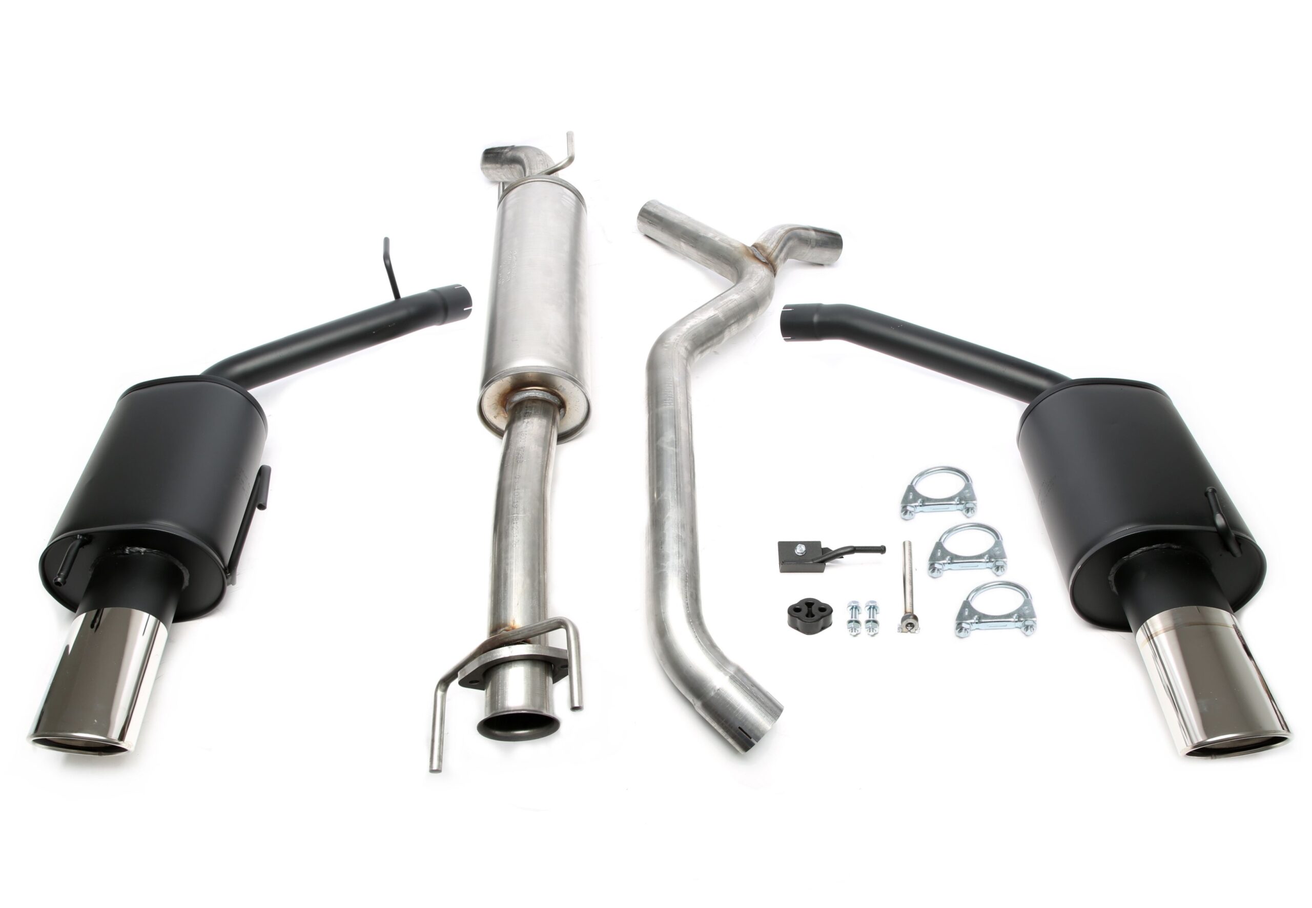Duplex Sportauspuffanlage 1x90/120mm Links+Rechts passend für Saab 9-5 Turbo Limo.+Kombi
