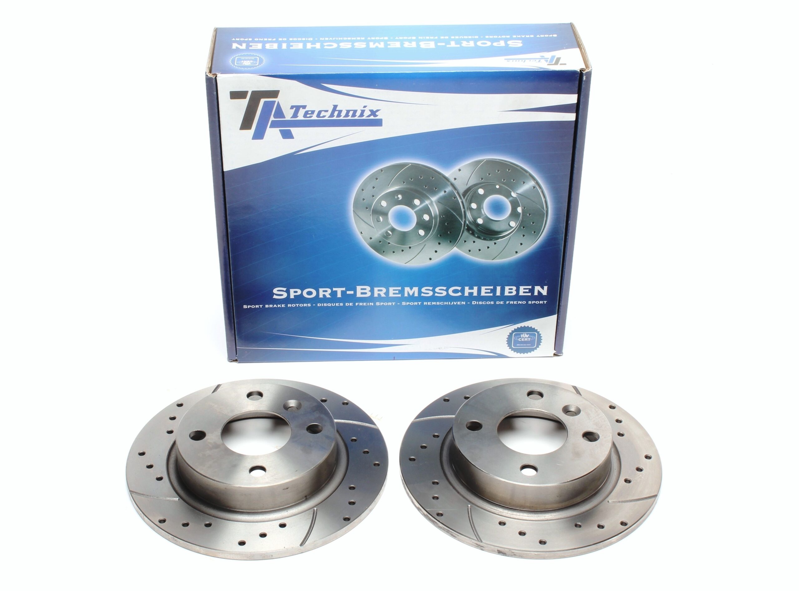 Sport Bremsscheiben Satz Hinterachse passend für Volvo 440K / 460L / 480E