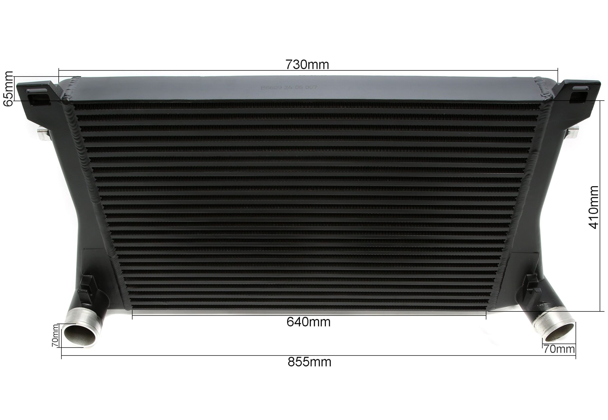 Ladeluftkühler passend für Audi A3 (8V), TT (8S) / Seat Leon (5F) / Skoda Octavia III (5E), Superb III (3T) / VW Golf VII (AU), Passat (B8) 1.8TFSI+2.0TFSI Motoren