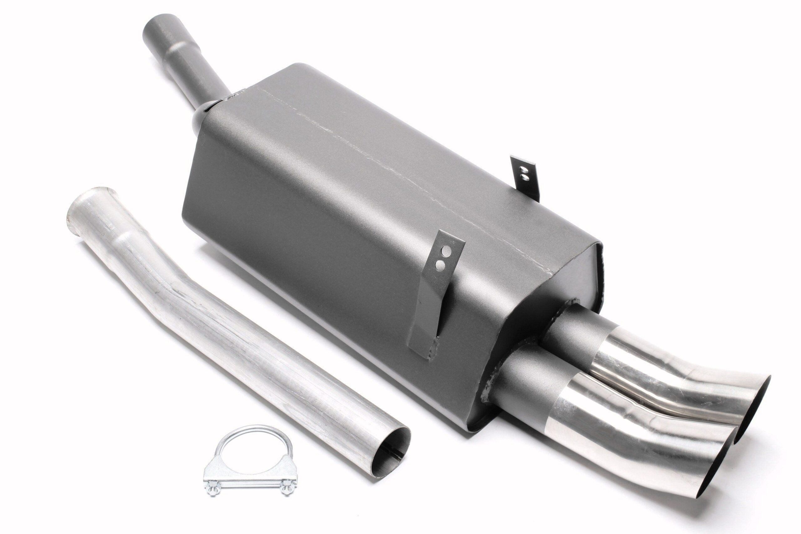 Sportendschalldämpfer 2x76mm DTM passend für BMW 3er Serie E36, 320/323i