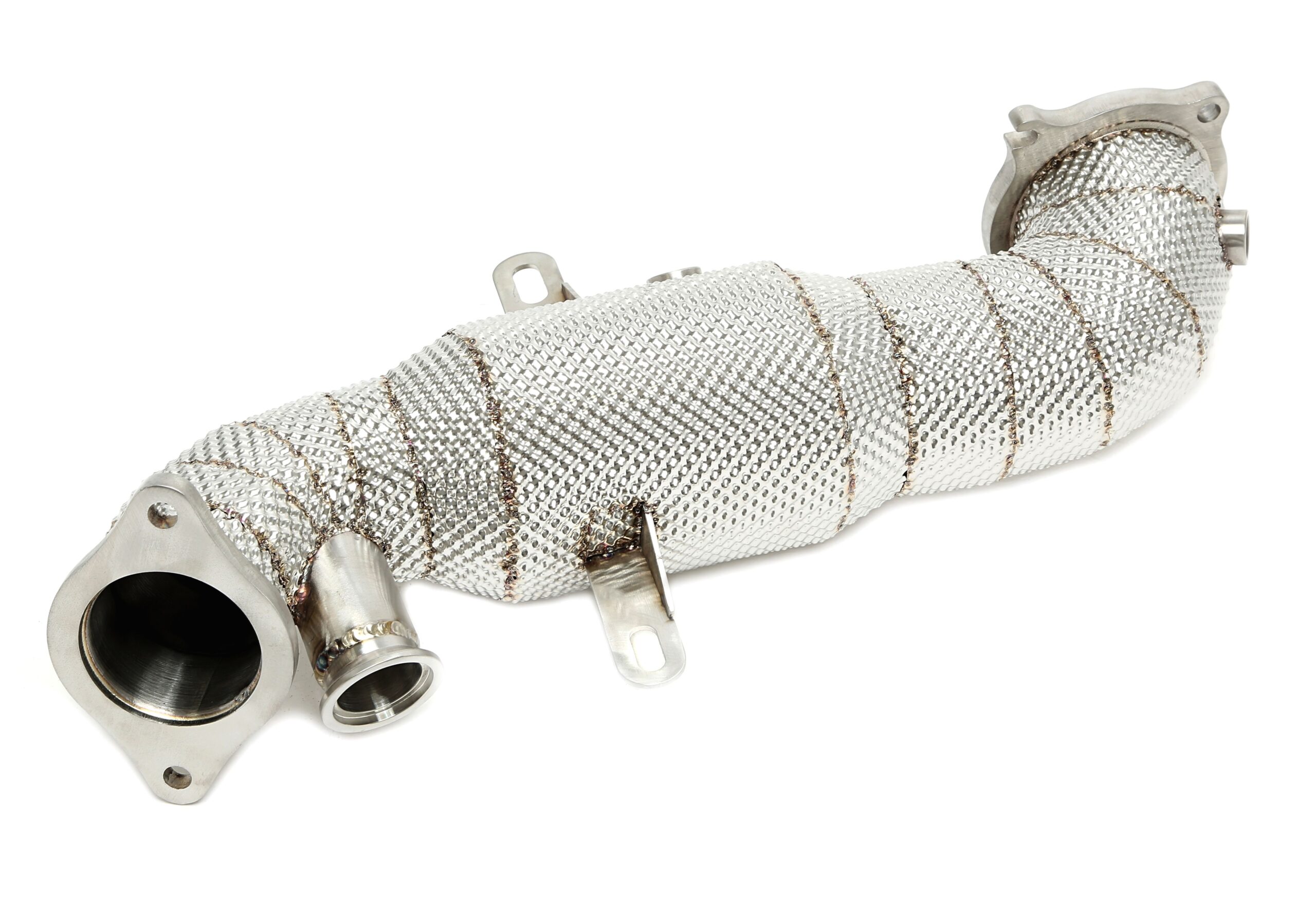 Downpipe mit Hitzeschild und Katalysator passend für Alfa Romeo Giulia 2.0l Turbo Typ 952 / Stelvio 2.0l Turbo Q4 Typ 949