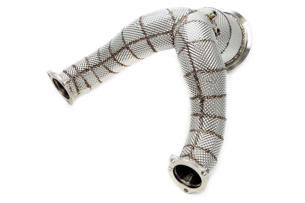 Downpipe mit Hitzeschild ohne Katalysator passend für Audi A4-S4, A5-S5 Typ W8-B9