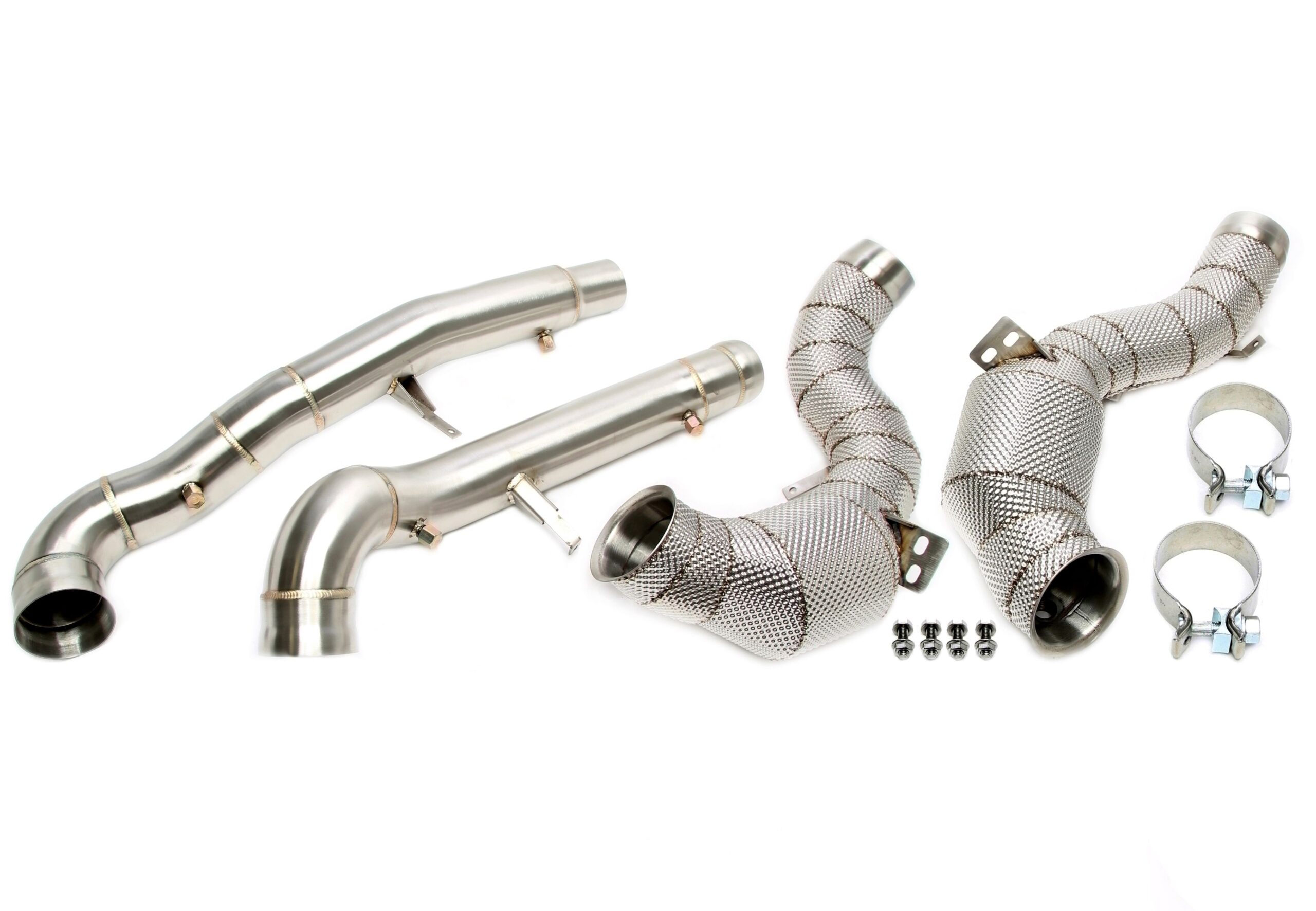 Downpipe mit Hitzeschild und Katalysator+ OPF passend für Mercedes-Benz AMG GT GTS/GTC/GTR C190/R190 - Motorcode M178