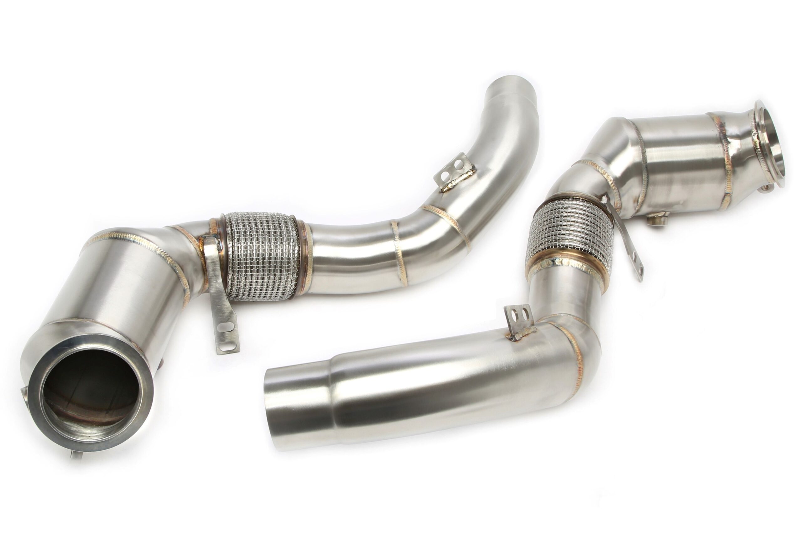 Downpipe ohne Katalysator mit Flexrohr passend für BMW 5er Typ G30,G30N, 7er Serie Typ G11N/G12N, 8er Serie Typ G14/G15/G16, X5 Typ G05, X6 Typ G06, X7 Typ G07 - Motorcode N63B