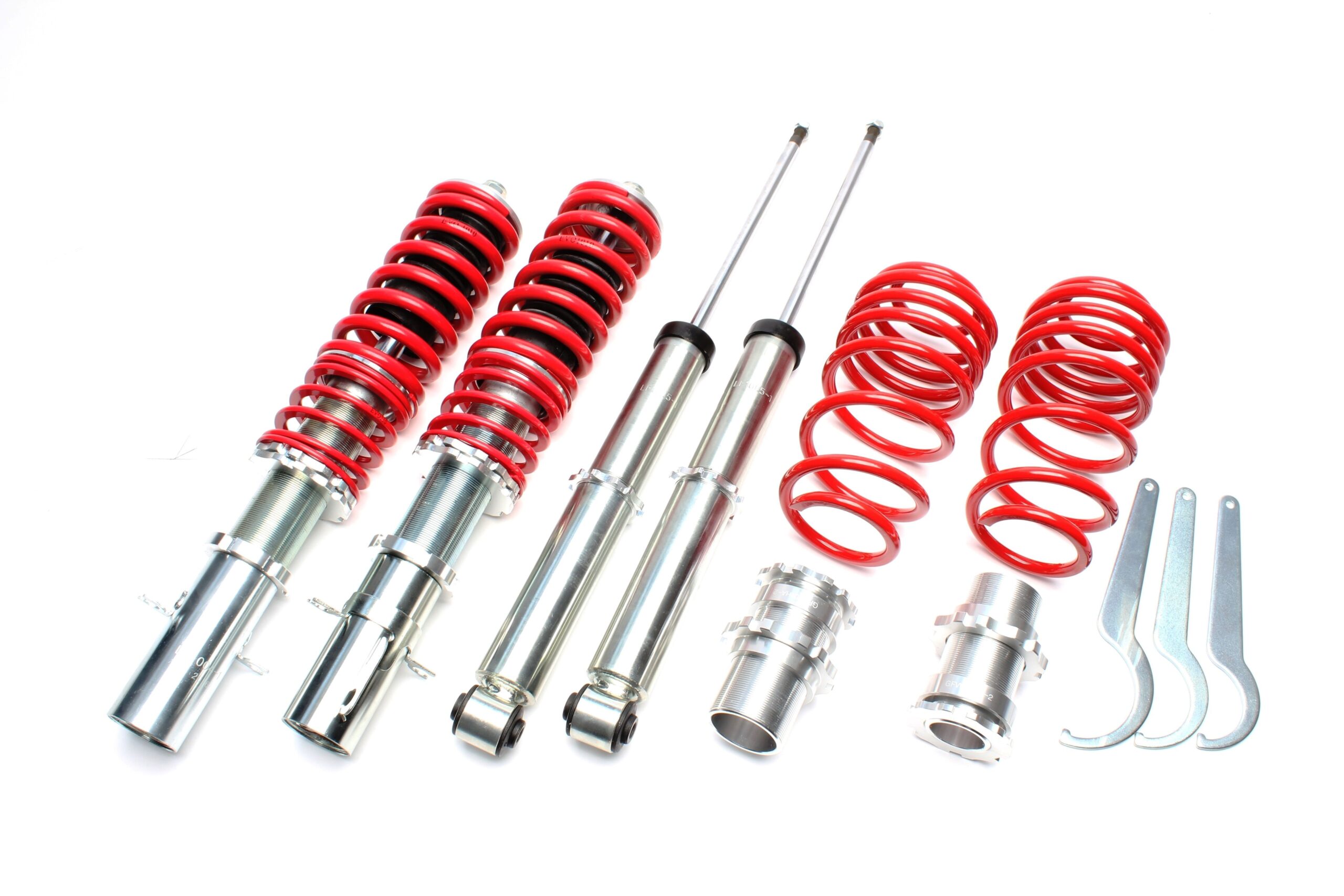 Gewindefahrwerk - Deep Version - passend für Audi A3 (8L) / Seat Leon, Toledo II (1M) / Skoda Octavia I (1U) / VW Bora, Golf IV (1J), New Beetle (9C)
