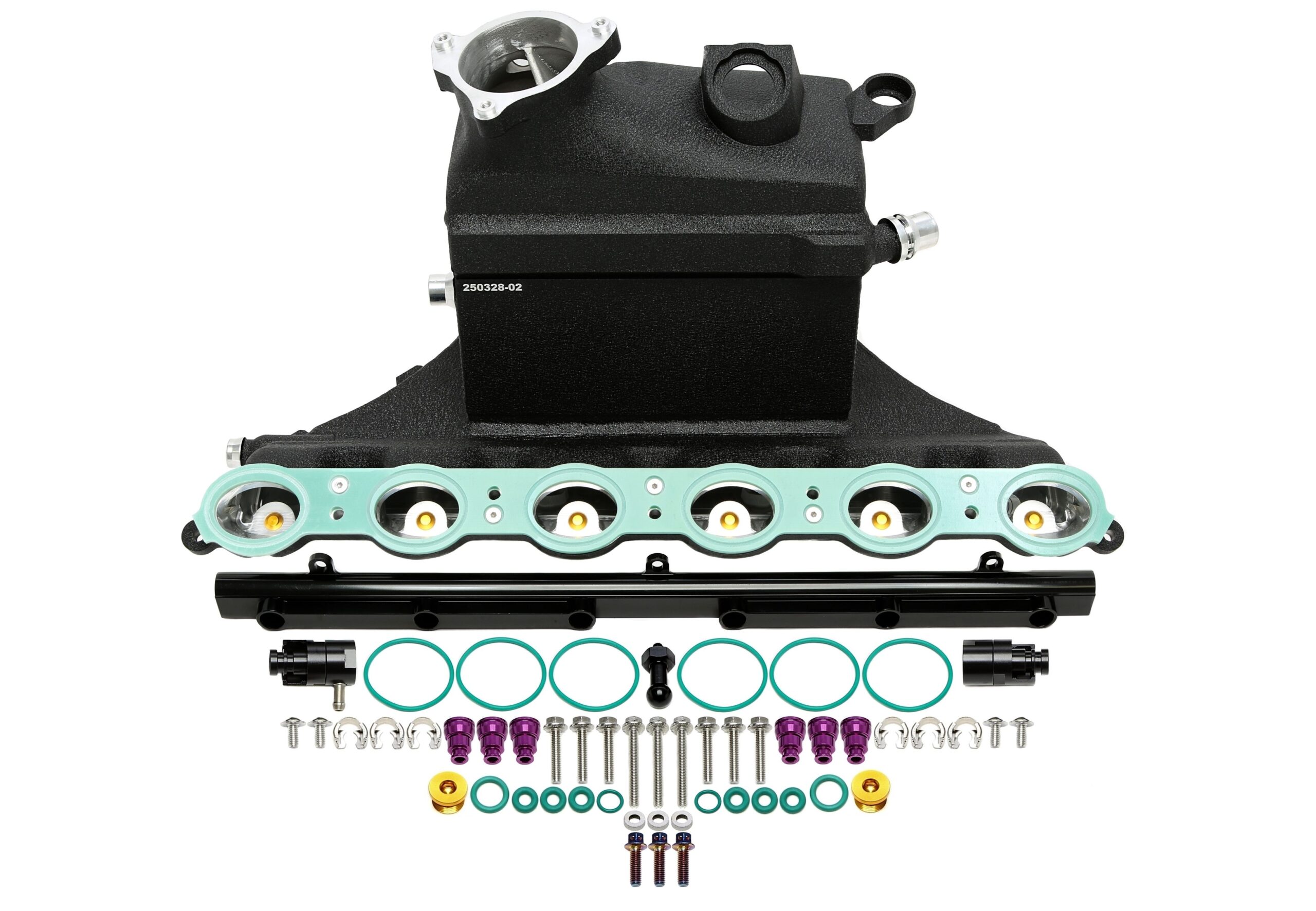 Ansaugbrücken Set schwarz passend für BMW 2er Serie M2 (G87), 3er Serie M3 (G80), 4er Serie M4 (G82) mit Motorcode S58