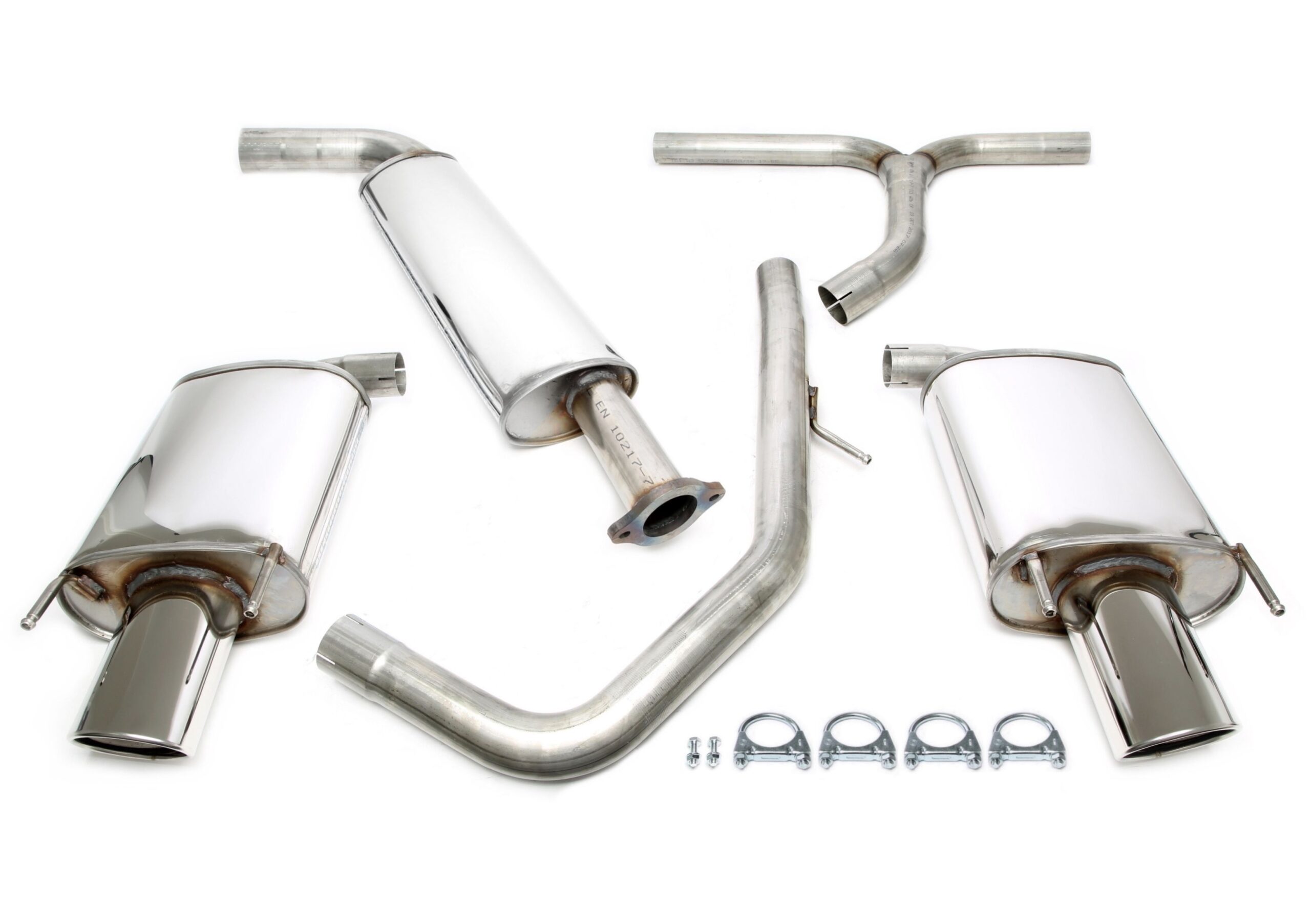 Duplex Edelstahlanlage 1x90x120mm passend für Opel Insignia A 4/5-Türer 2WD