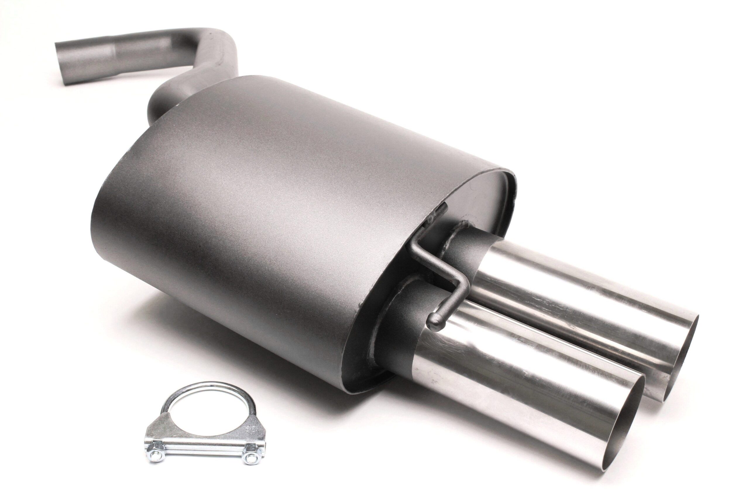 Sportendschalldämpfer 2x76mm passend für BMW 3er Serie Limousine E90, Touring E91
