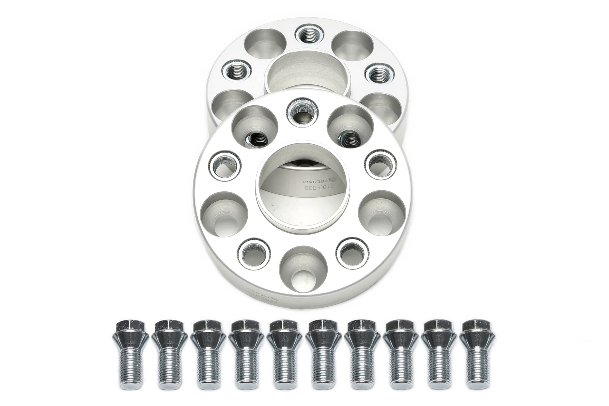 Spurverbreiterungsset für OEM Radschrauben 30mm pro Seite/60mm pro Achse, LK 5x100, NLB 57,1