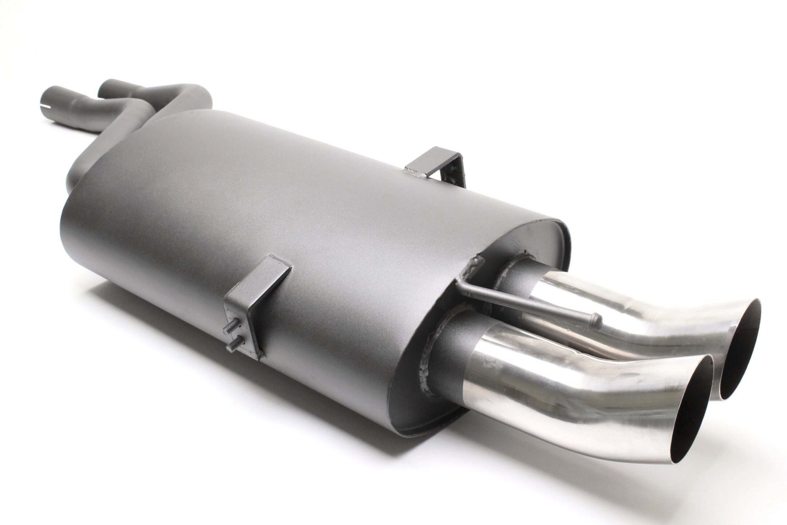 Sportendschalldämpfer 2x76mm DTM passend für BMW 3er Serie E46 Limousine, -Coupe, -Cabriolet, -Touring