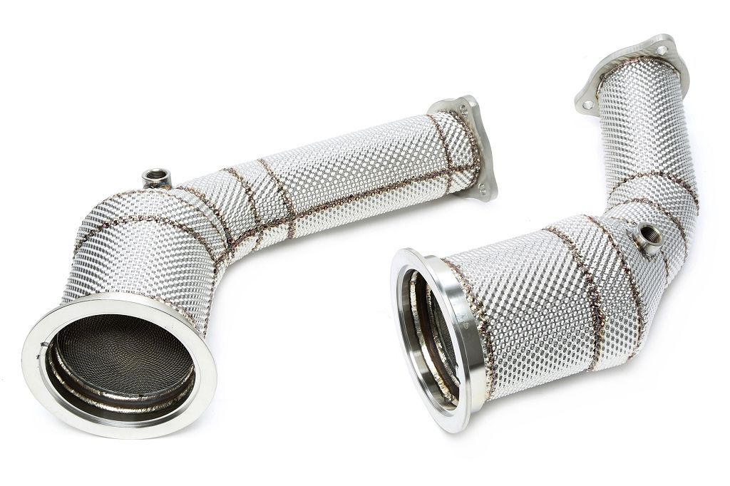 Downpipe mit Hitzeschild und Katalysator passend für Audi A4-RS4, A5-RS5 Typ B9