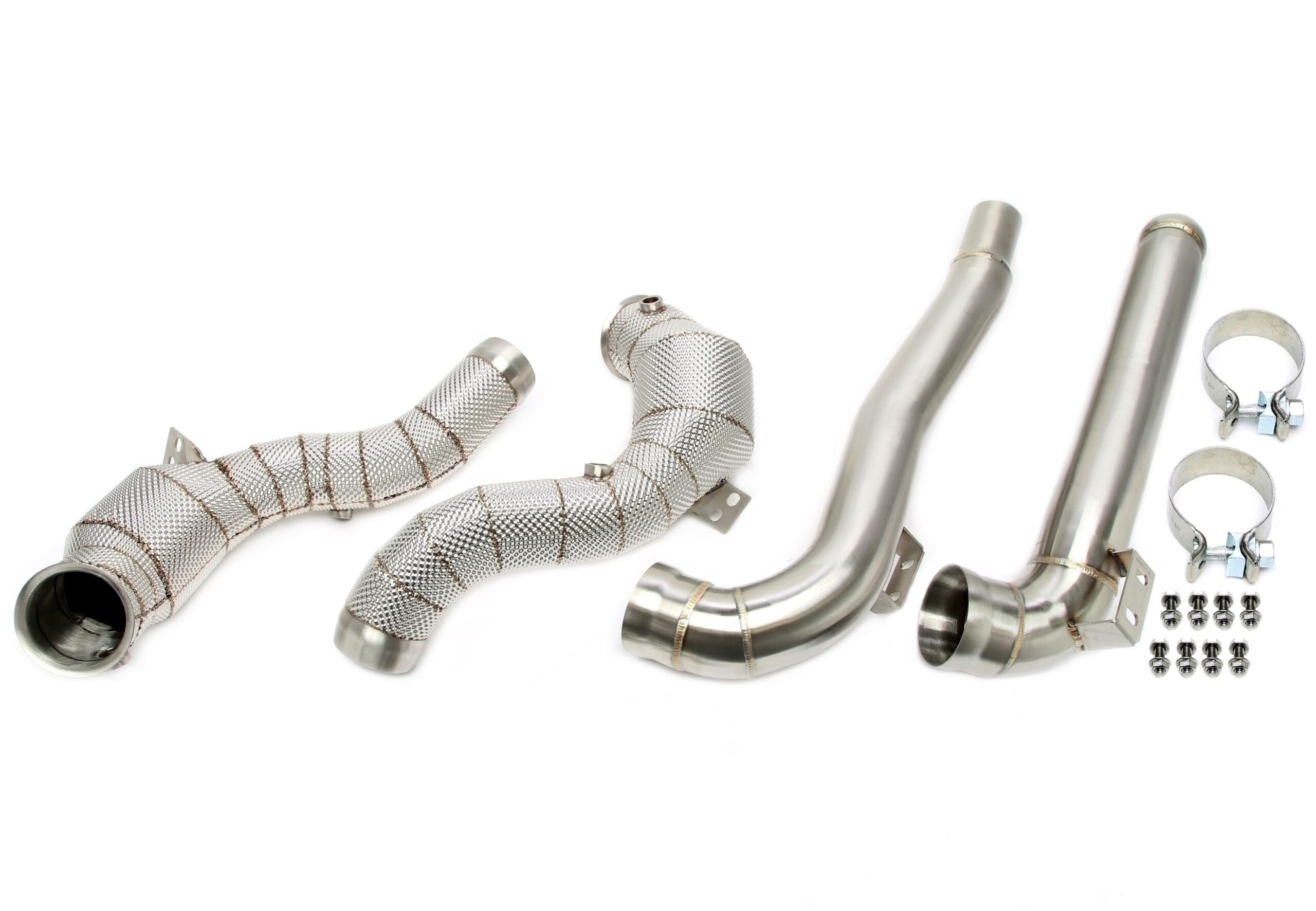 Downpipe mit Hitzeschild und Katalysator passend für Mercedes-Benz AMG GT GTS/GTC/GTR C190/R190 - Motorcode M178