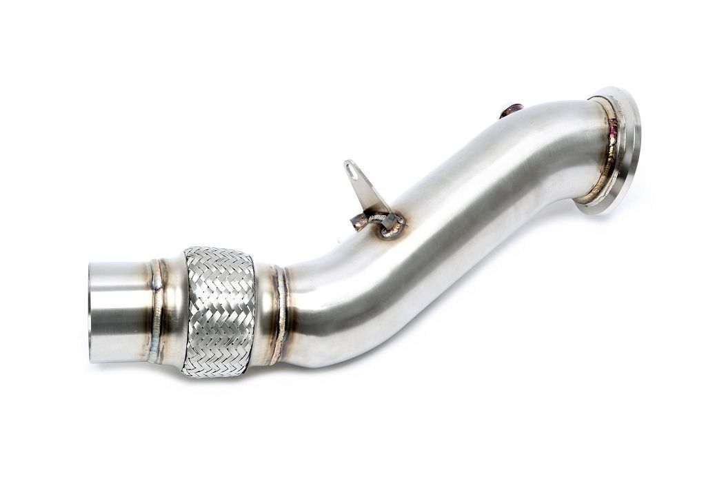 Downpipe ohne Katalysator mit Flexrohr passend für BMW 1er Serie F20/F21, 2er Serie F22/F23, 3er Serie F30/F31/F34, 4er Serie F32/F33/F36 ,6er Serie G32, 7er Serie G11/G12 - Motorcode B48