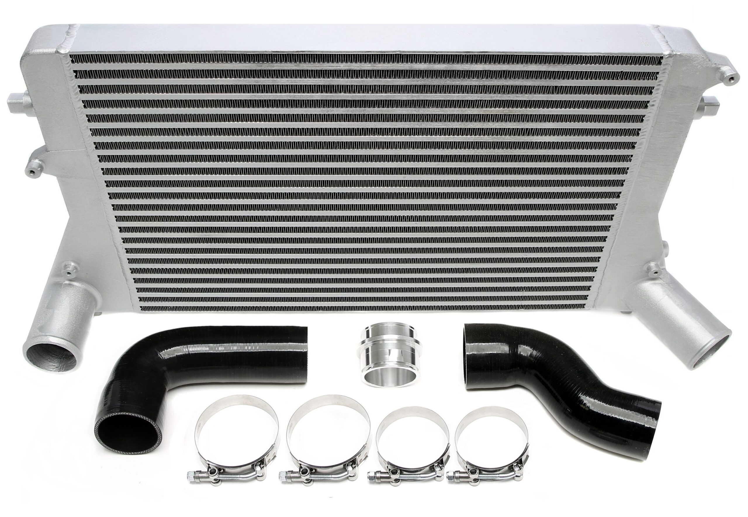 Ladeluftkühler Kit passend für Audi A3/S3 (8P) / TT (8J) / Seat Leon (1P)/ Skoda Octavia (1Z), Superb (3T) / Golf V+VI (1K) / Jetta III+IV (1KM/16(16H) / Eos (1F) / Passat (3C/3CC) / Scirocco III (13)