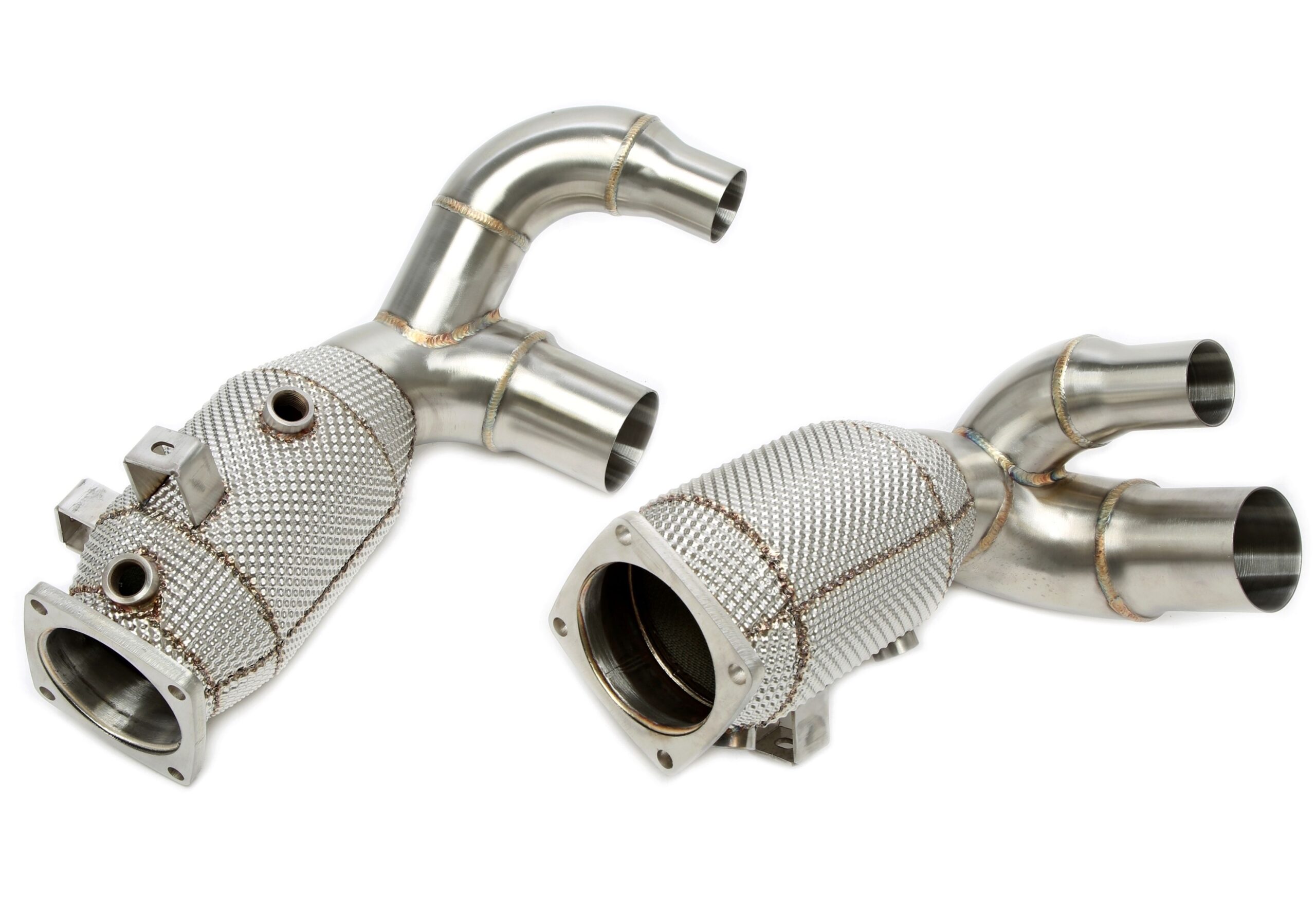 Downpipe mit Hitzeschild und Katalysator passend für Porsche 911 Carrera/S Modelle Typ 991.2