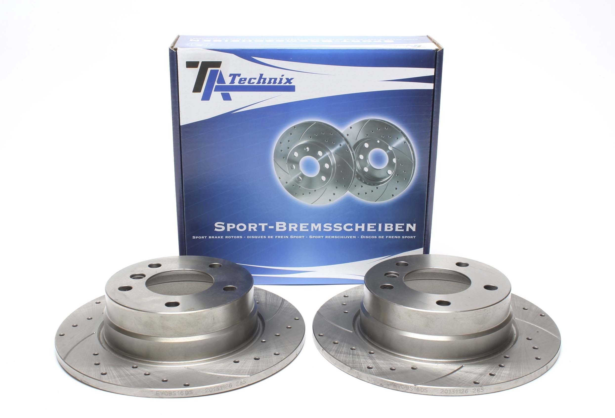 Sport Bremsscheiben Satz Hinterachse passend für BMW 116i/118i E81 / F20