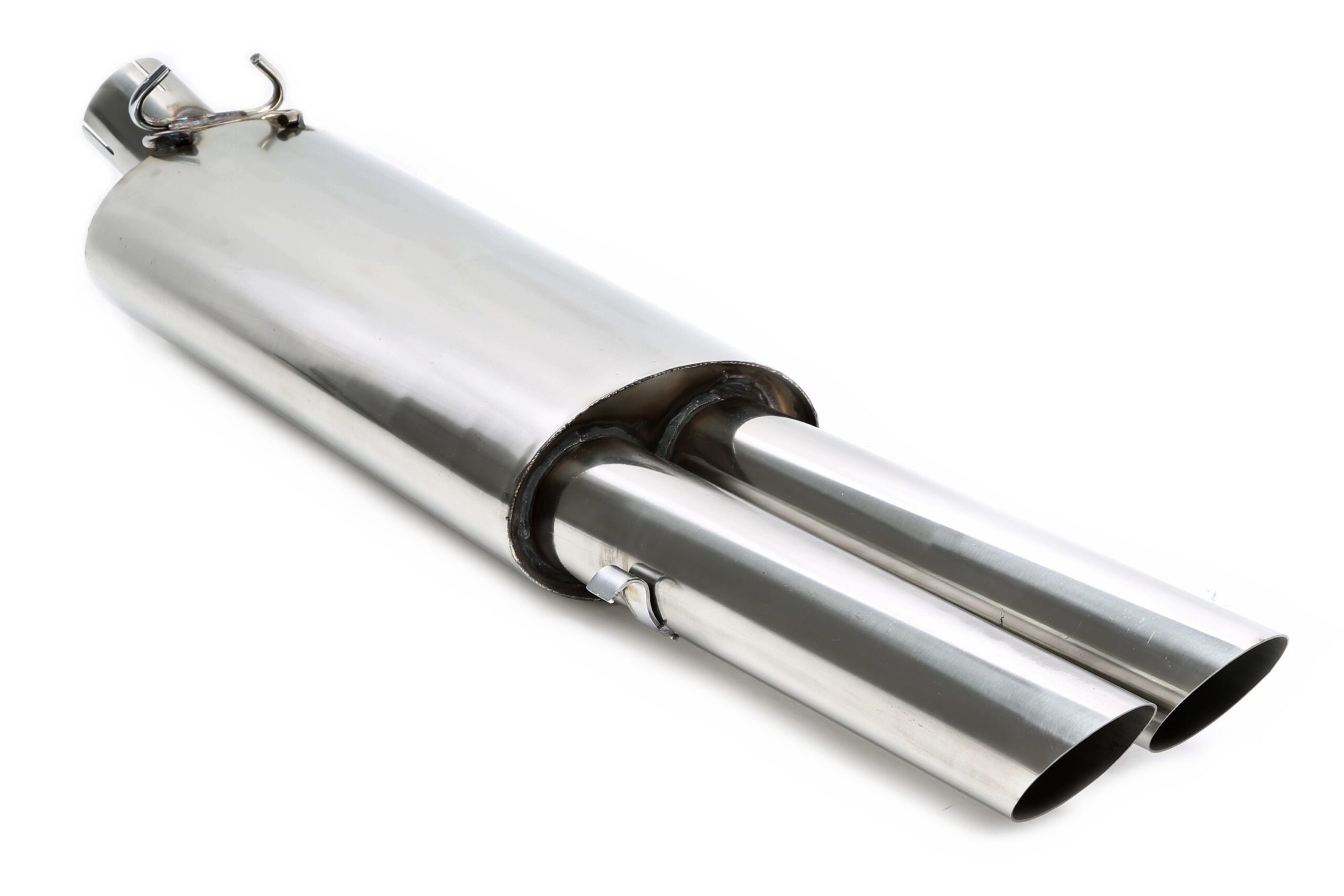 Endschalldämpfer 2x76mm aus Rennsportanlage RSG2E276SC passend für VW Golf II