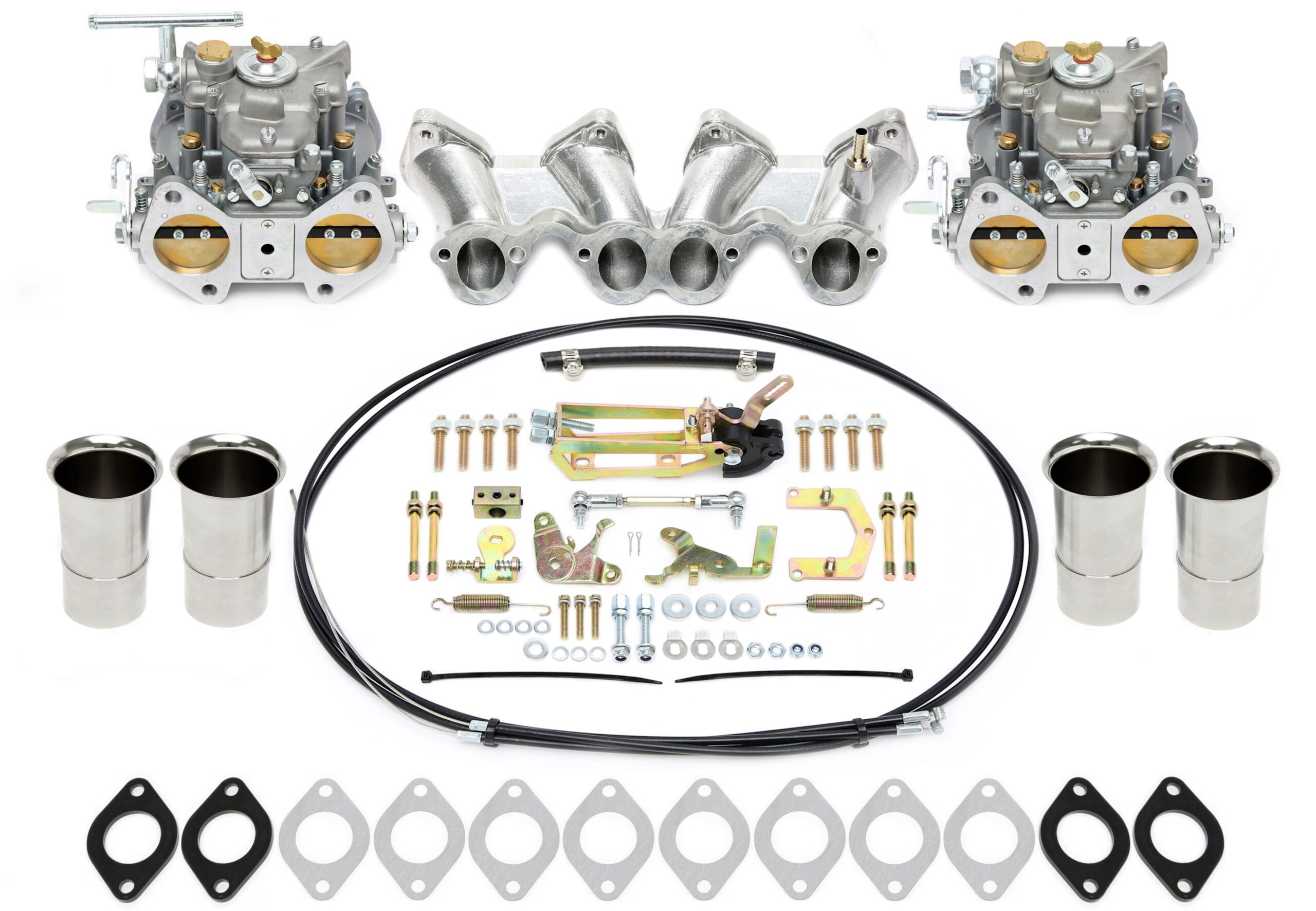 für zwei 45mm DCOE Vergaser - Komplettkit