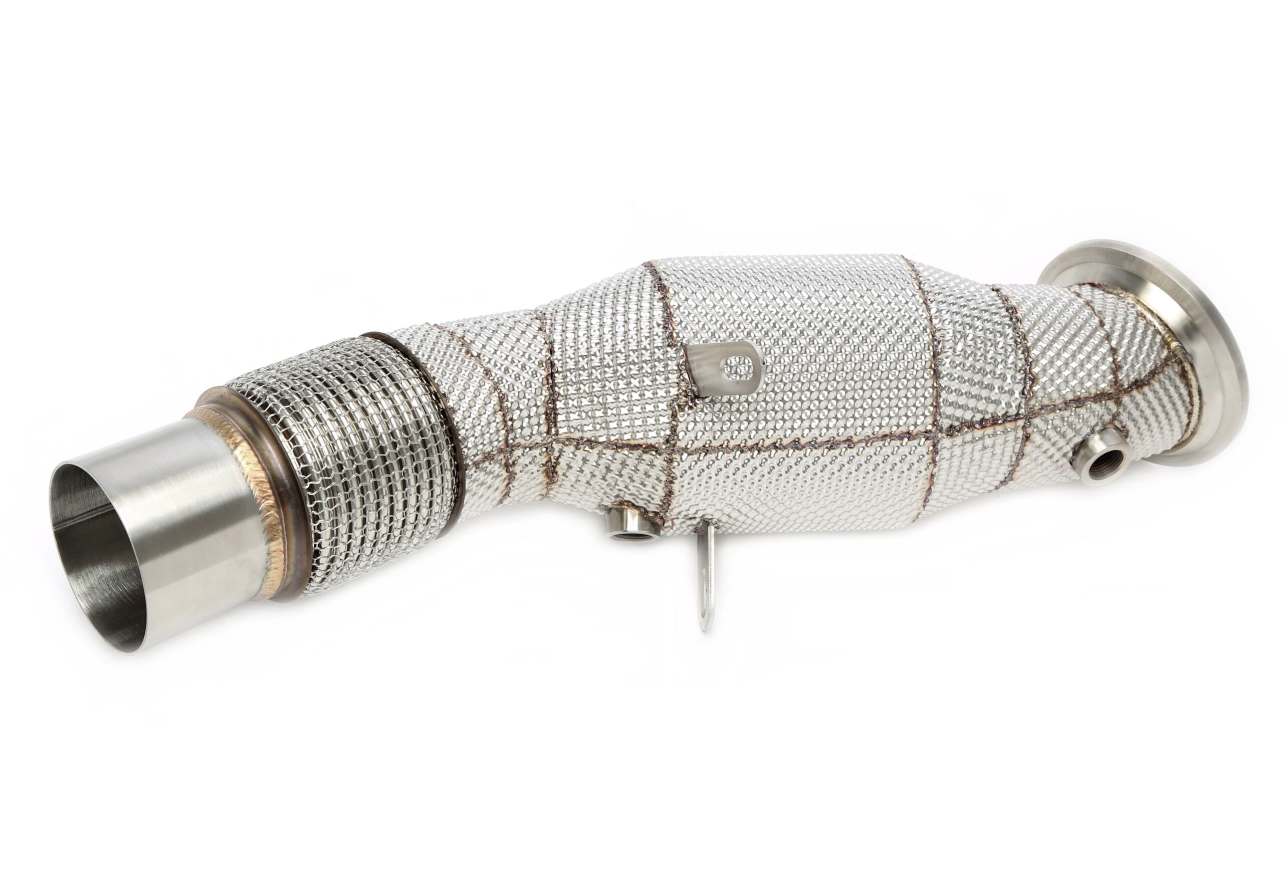 Downpipe mit Hitzeschild und Katalysator passend für BMW 1er Serie Typ F20, F21, 2er Serie Typ F22, F23, 3er Serie Typ F30, F31, F34 , G20, G21, 4er Serie Typ F32, F33, F36, 5er Serie Typ G30, G31, X3 Typ G01, X4 Typ G02 - Motorcode B48