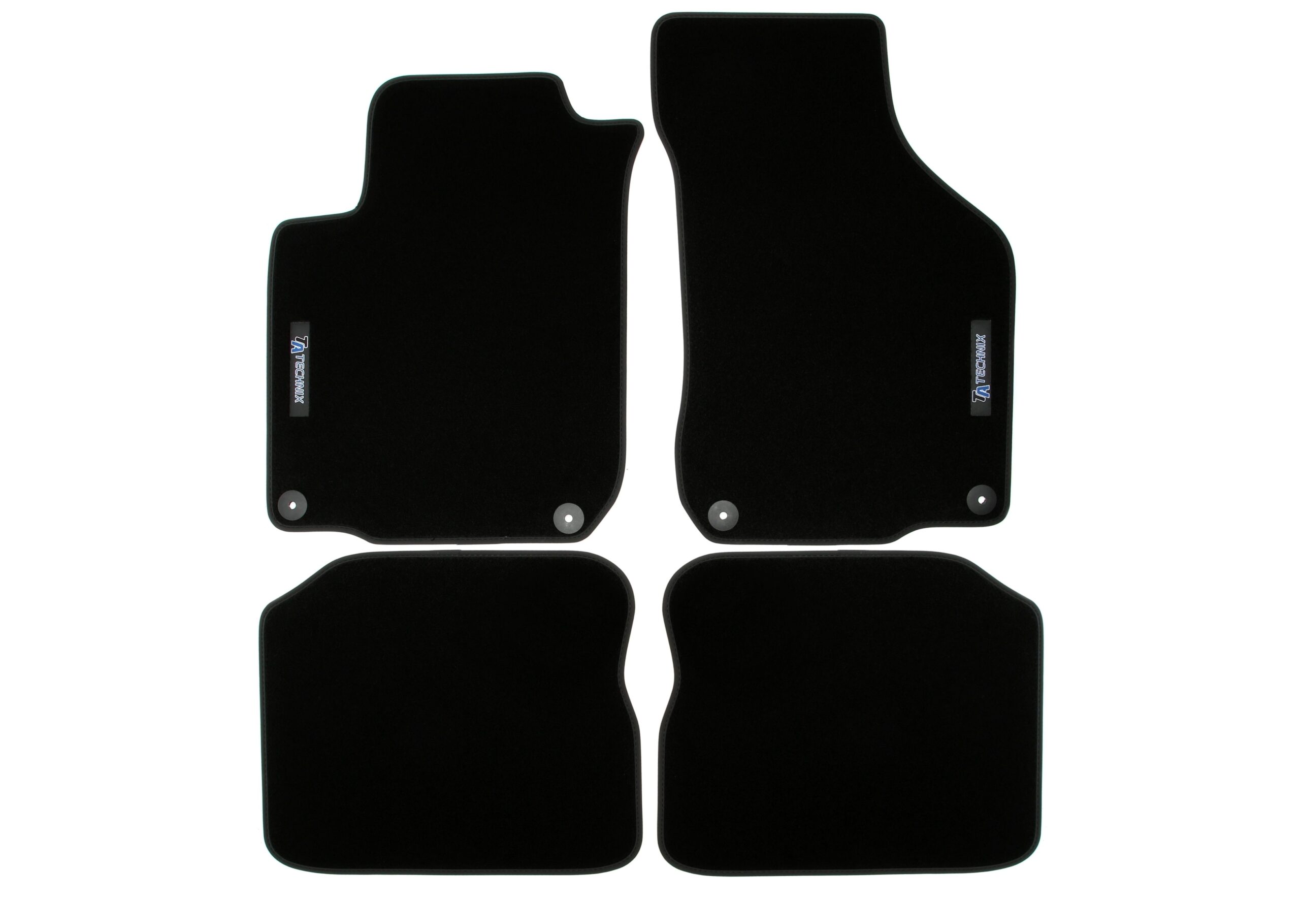 Fußmatten Set mit Logo passend für VW Golf 4 Typ 1J, VW Bora Typ 1J, VW New Beetle Typ 9C 1C