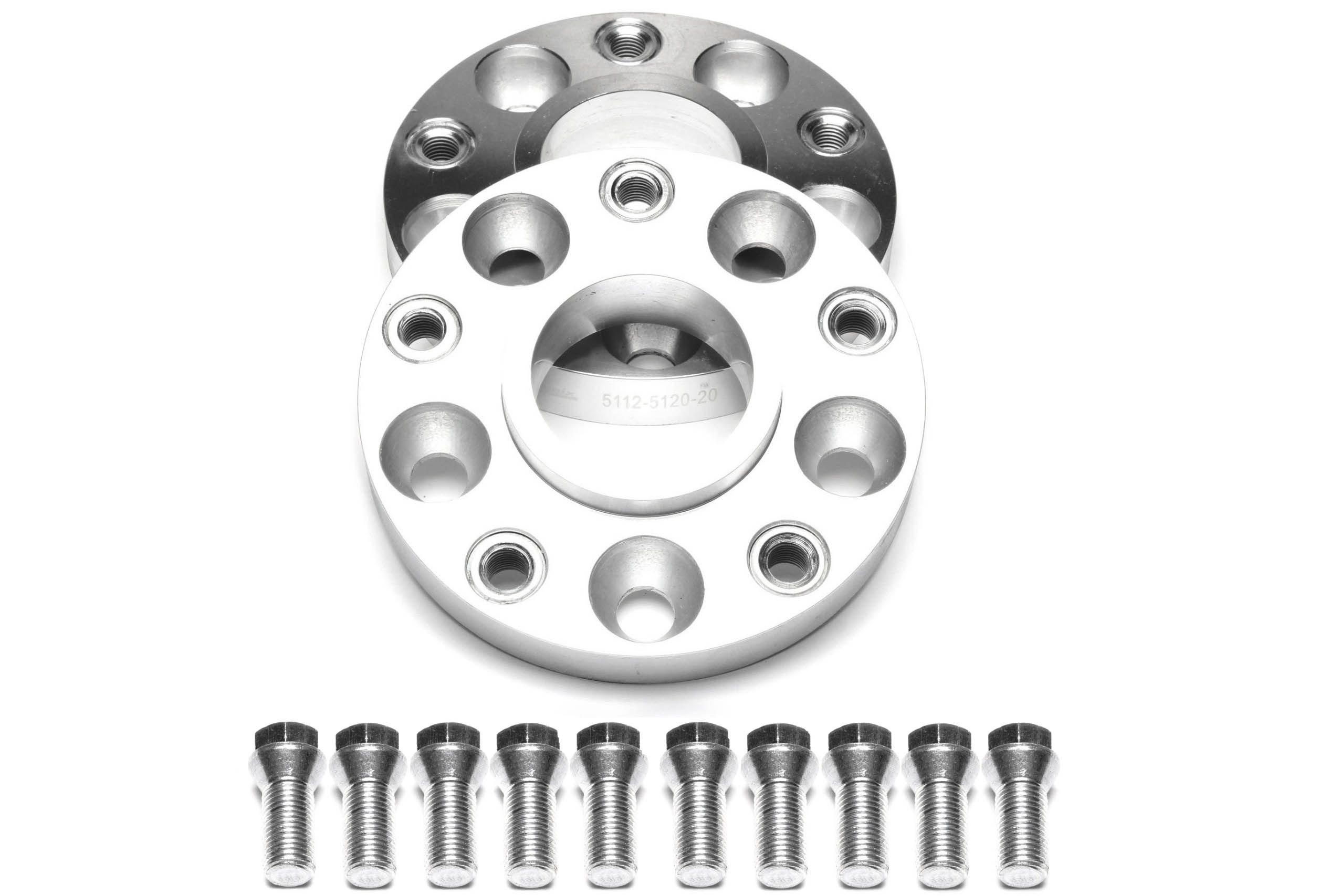 Lochkreisadapterset 20mm pro Seite/40mm pro Achse/5x112 auf 5x120