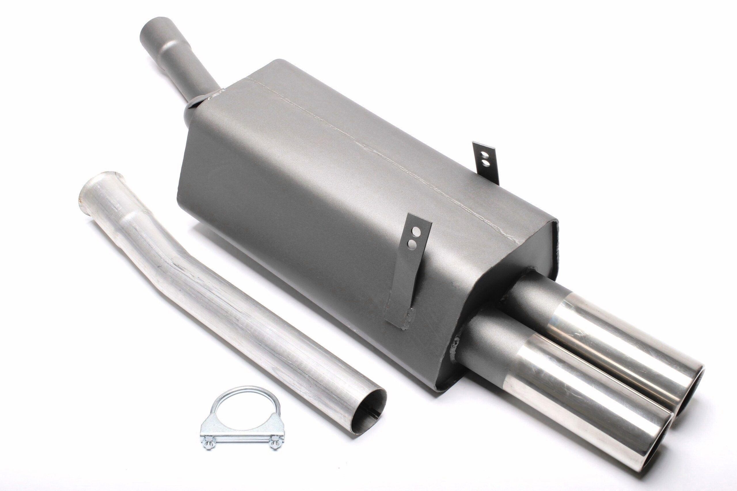 Sportendschalldämpfer 2x76mm passend für BMW 3er Serie E36, 320/323i