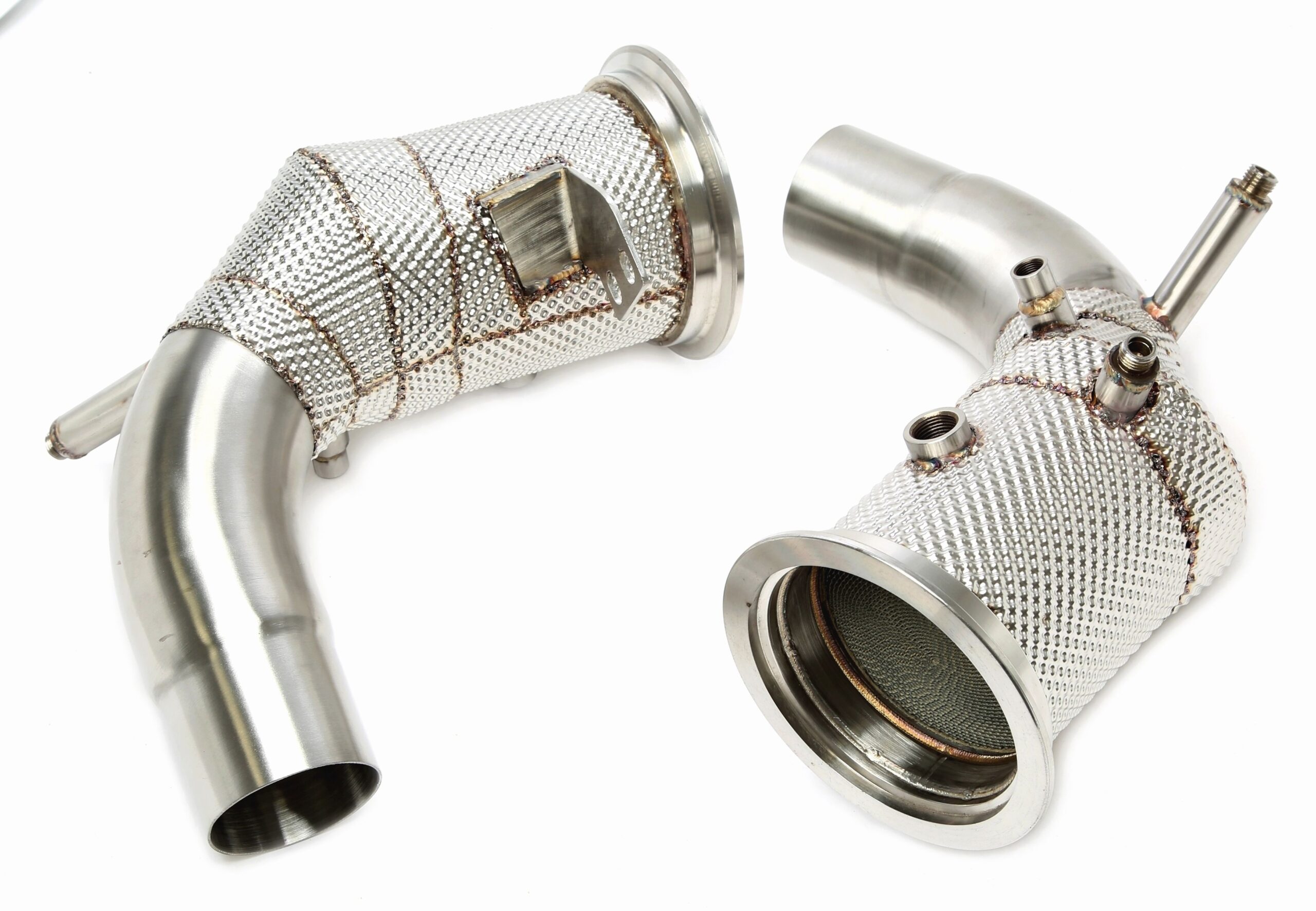 Downpipe mit Hitzeschild und Katalysator passend für Porsche 911 Carrera 3.0l Biturbo (DFI) Typ 992