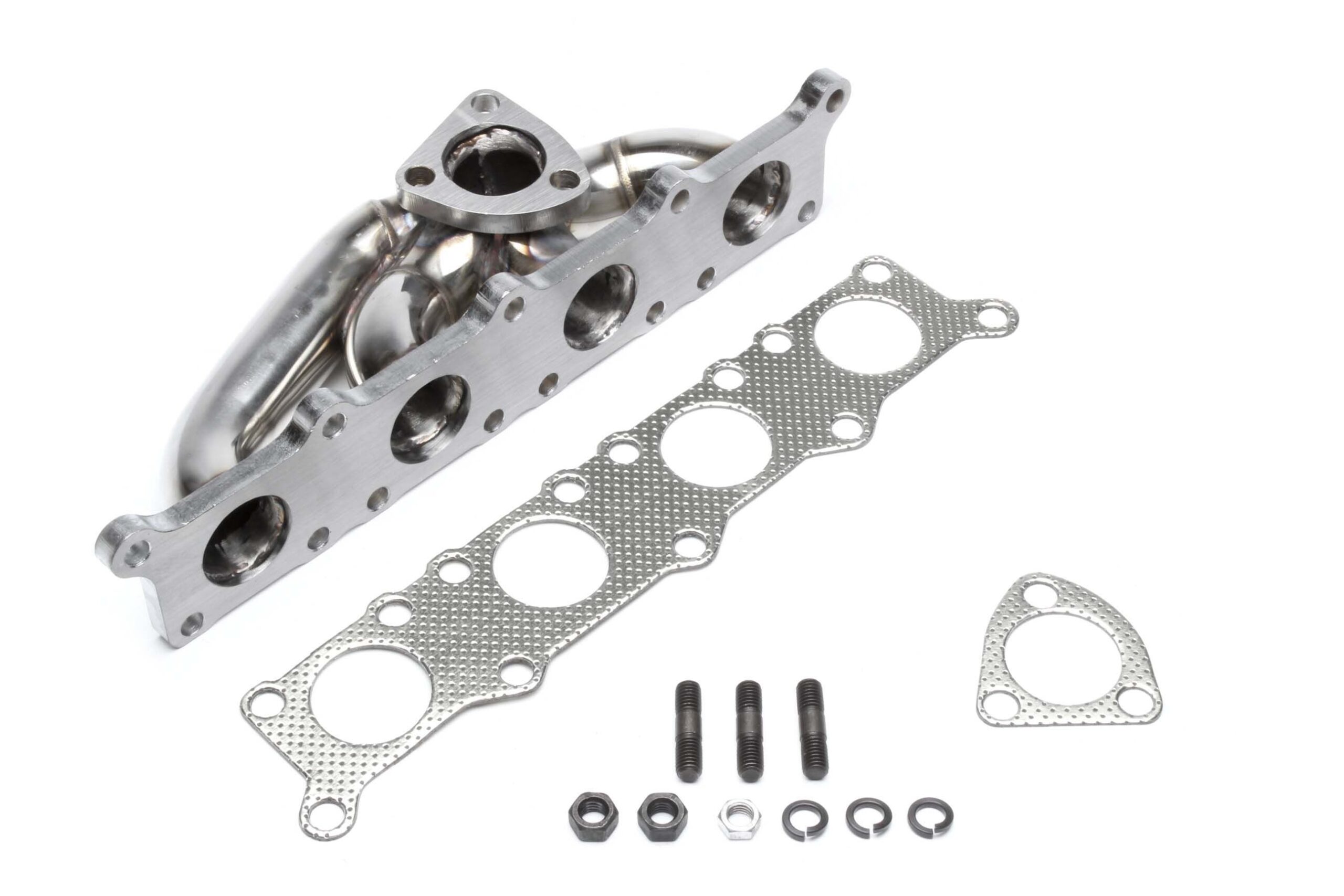 Edelstahl Turbokrümmer mit K03/K04 Flansch für 1.8T Turbo Motoren passend für Audi / VW