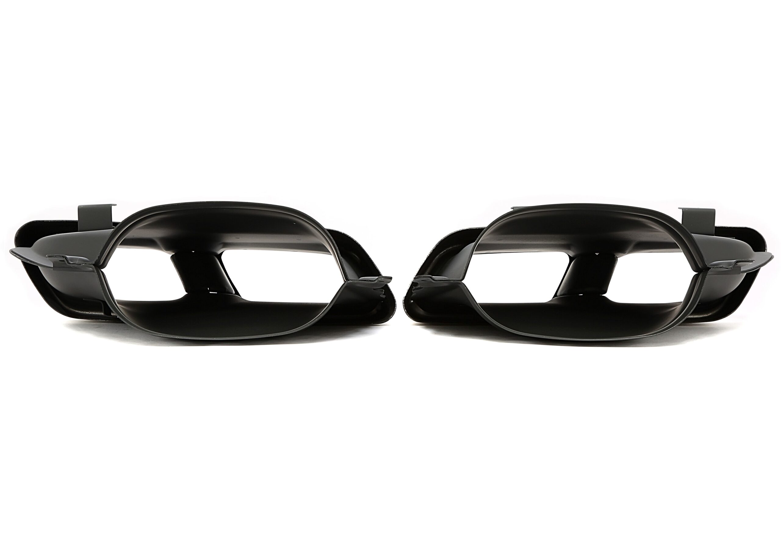 Endrohrblende zum anschrauben "double design" in chrom/glänzend passend für Mercedes Benz C-Klasse (W205) / GLC-Klasse (X/C253)