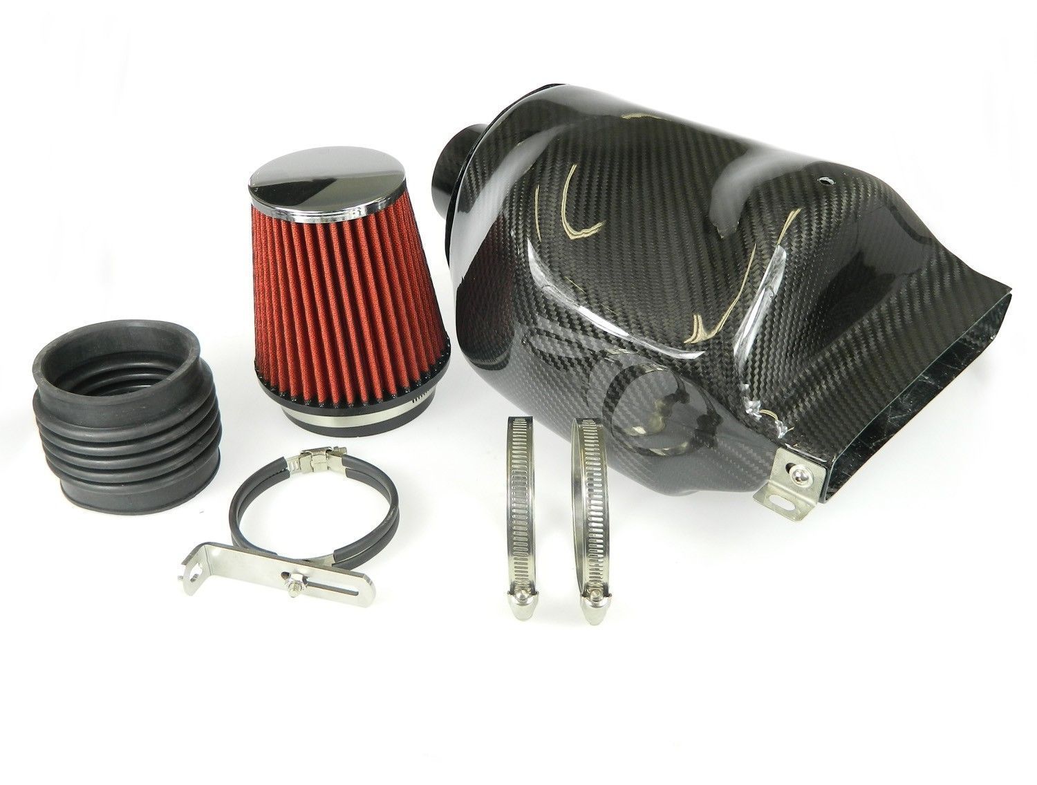 Carbon Air Intake / Air-Box / Staudrucksammler passend für Audi A3 (8P)/ Seat Leon, Toledo (1P/5P)/ Skoda Octavia (1Z)/ VW Golf, Golf Plus, Jetta (1K/5K/5M/162), Touran (1T), Tiguan (5N) mit 2.0l TDI Motoren