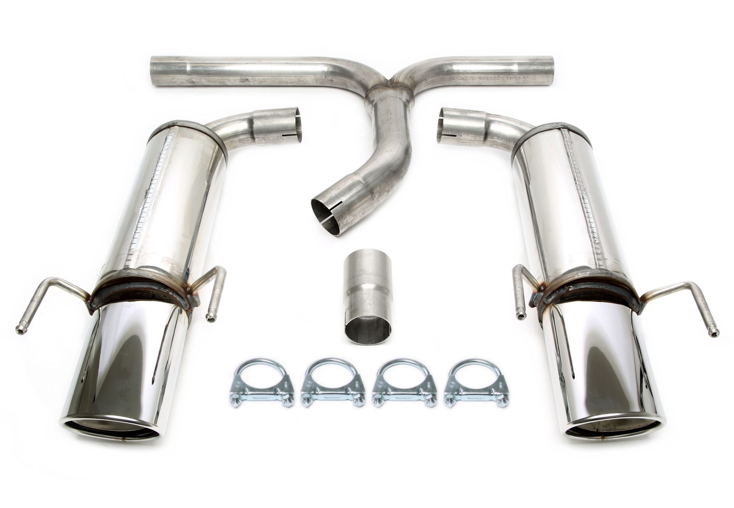Duplex Edelstahl Sportendschalldämpfer 1x90x120mm Links+Rechts passend für Opel Insignia A 4/5-Türer 2.0l CDTI/2-WD Typ 0G-A