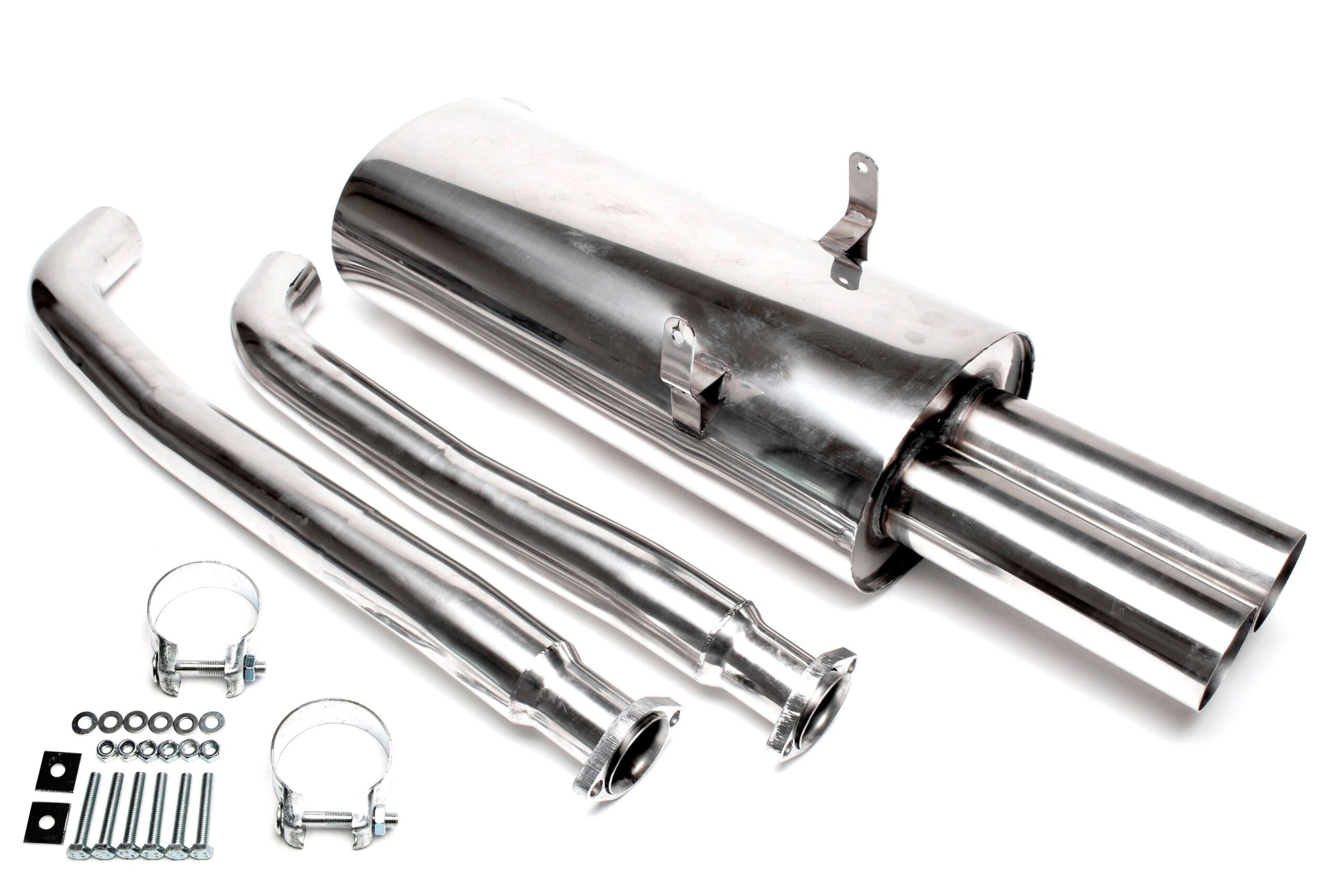 Edelstahlanlage 2x76mm passend für BMW 3er Serie E36 325i