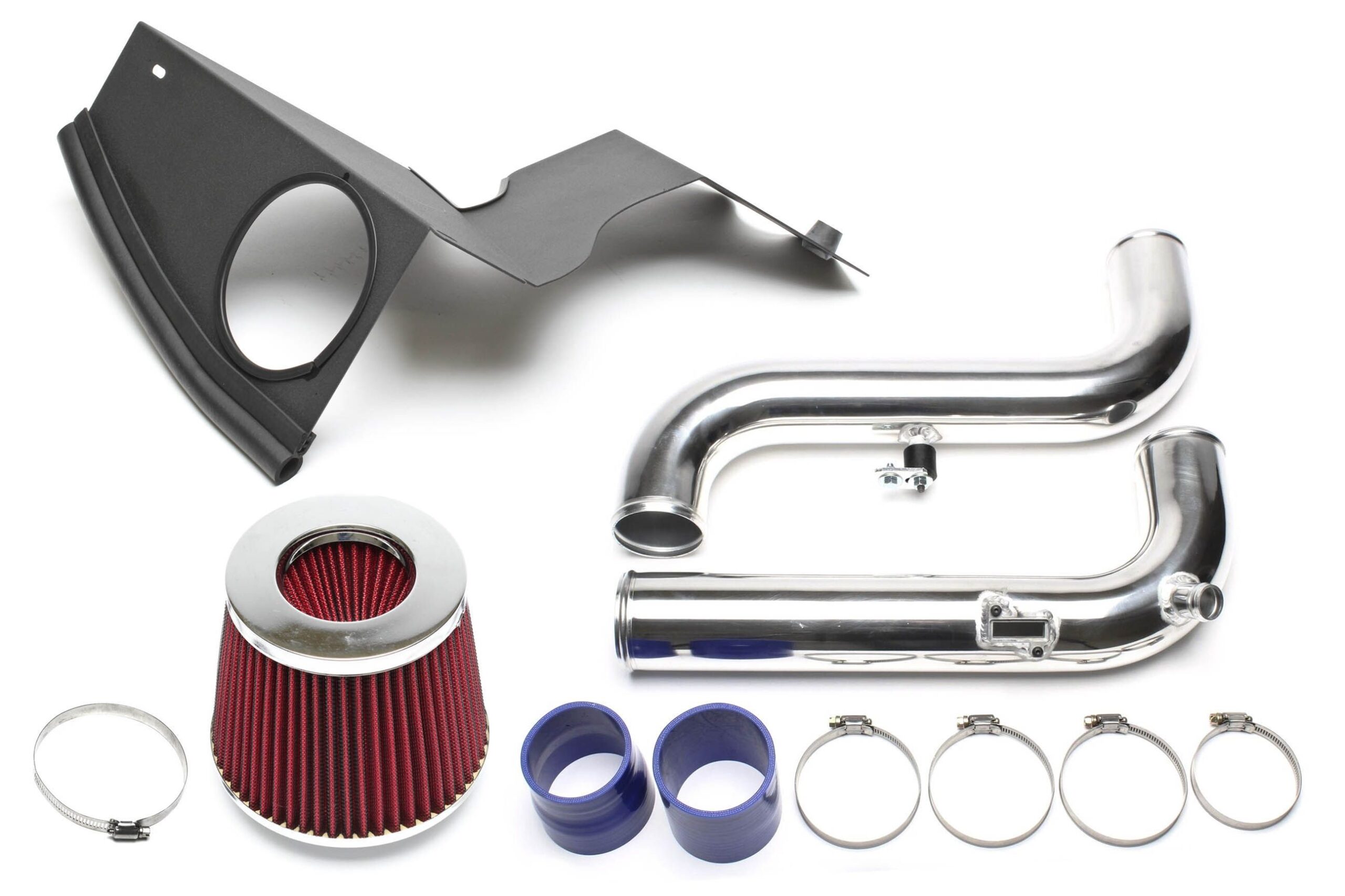 Ansaugrohr Kit / air intake kit / passend für Audi A3 (8P)/ Seat Altea, Leon, Toledo (1P/5P)/ Skoda Octavia (1Z)/ VW EOS (1F), Golf V GTI, Jetta (1K/1KM)/ Passat 3C (B6) mit 2.0l TFSI Motoren