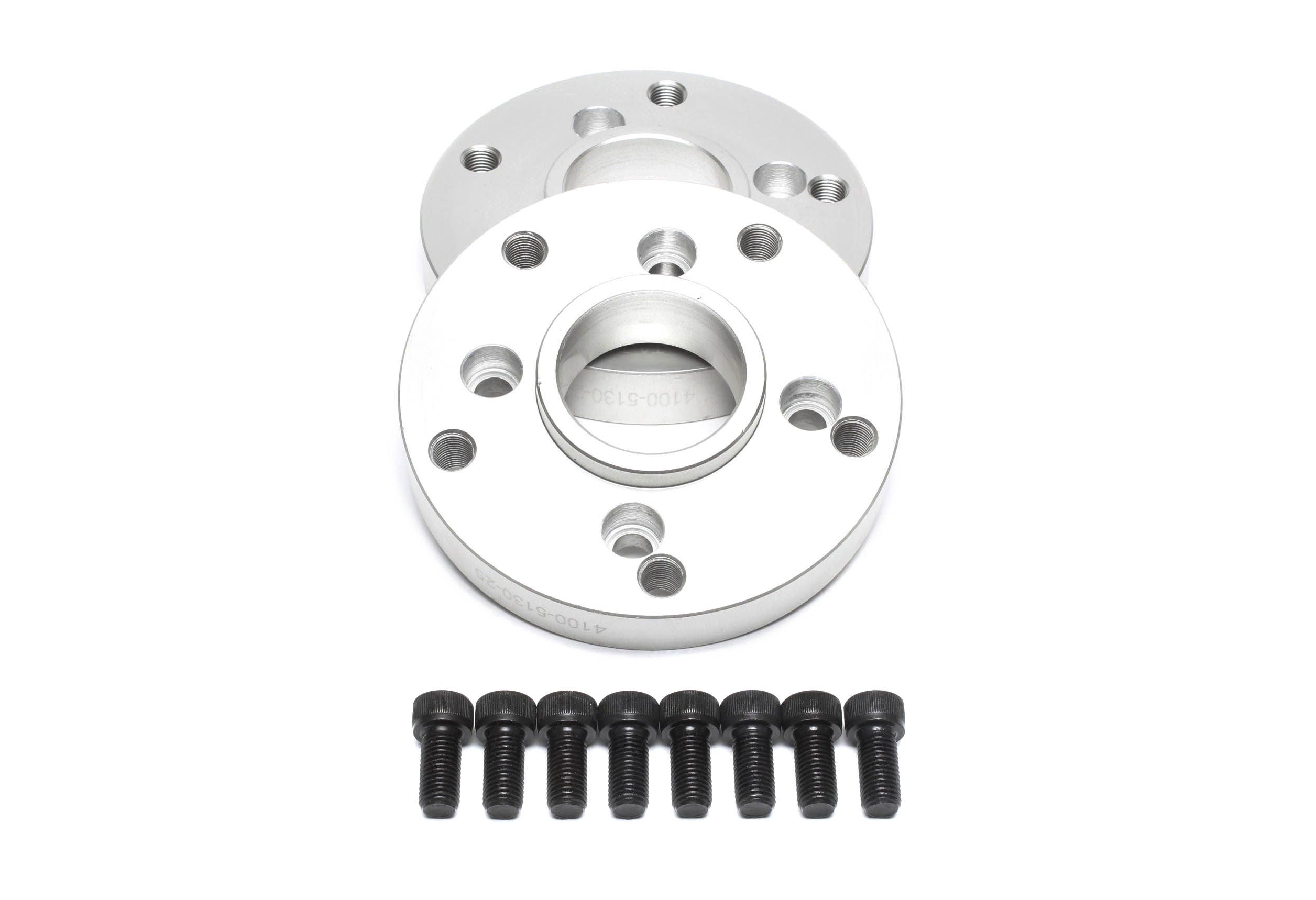 Lochkreisadapterset 25mm pro Seite/50mm pro Achse/4x100 auf 5x130