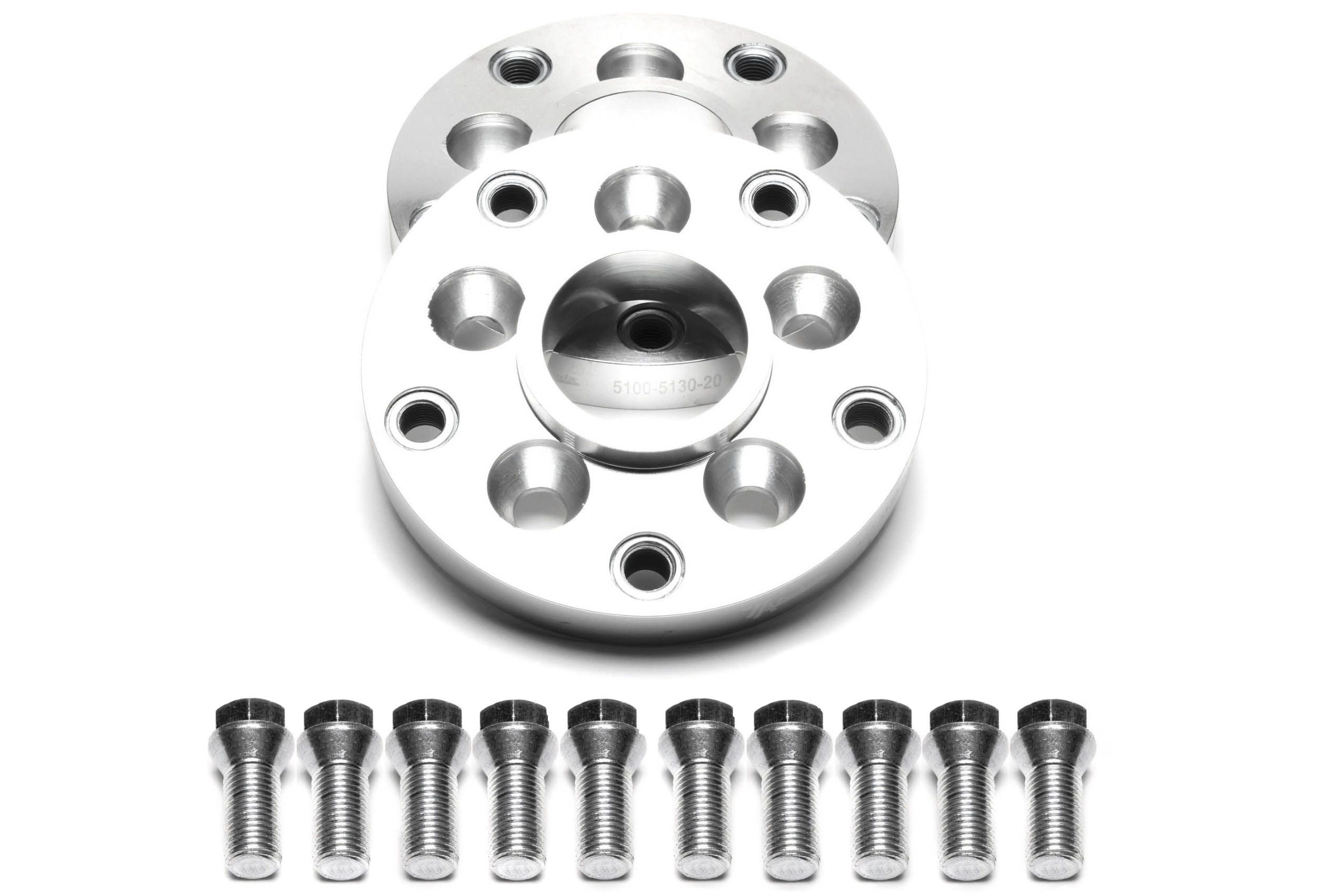 Lochkreisadapterset 20mm pro Seite/40mm pro Achse/5x100 auf 5x130