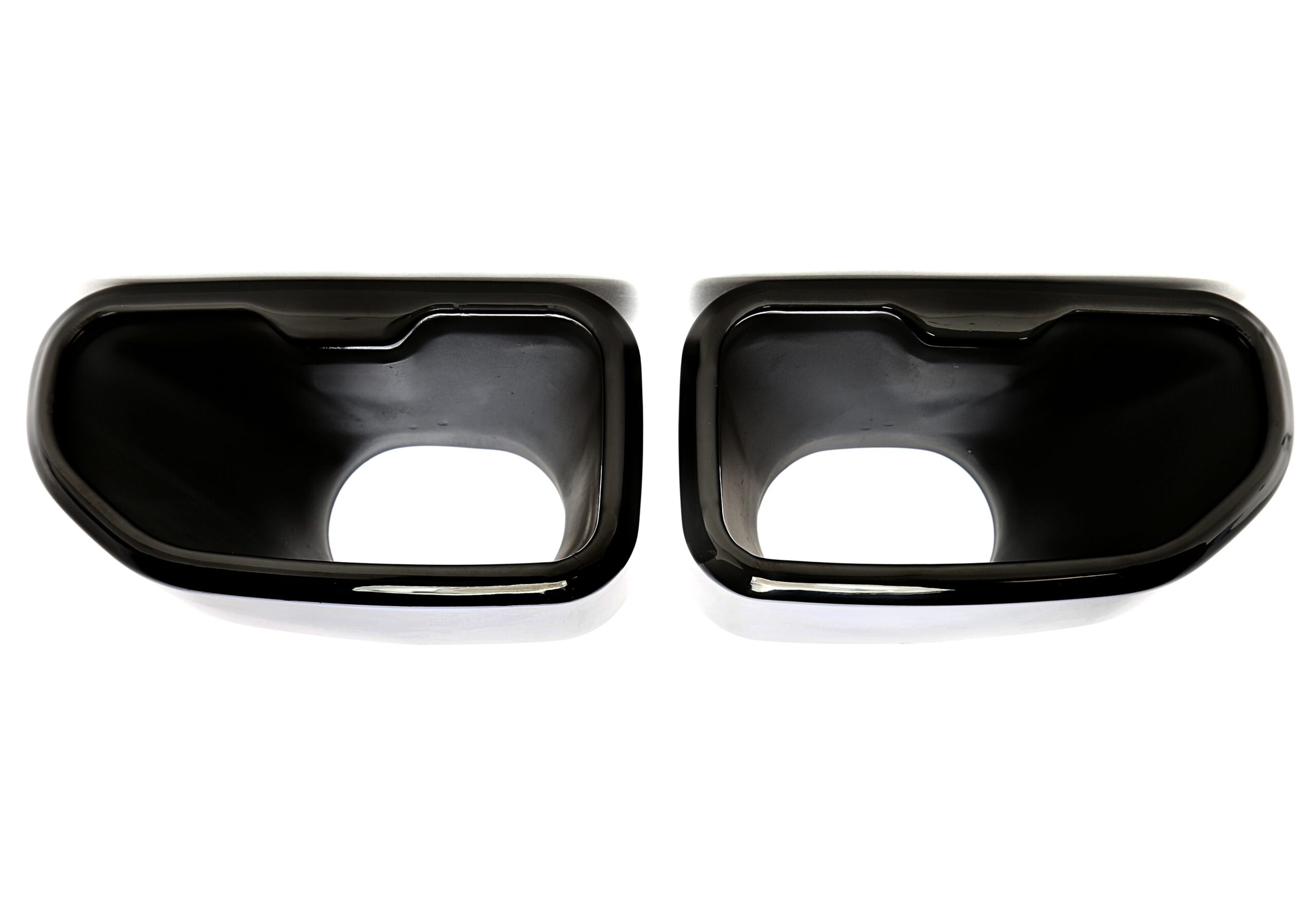 Endrohrblende zum anschweissen quadratisch in schwarz/gänzend passend für BMW X3/X4 (G01,G02,G08)