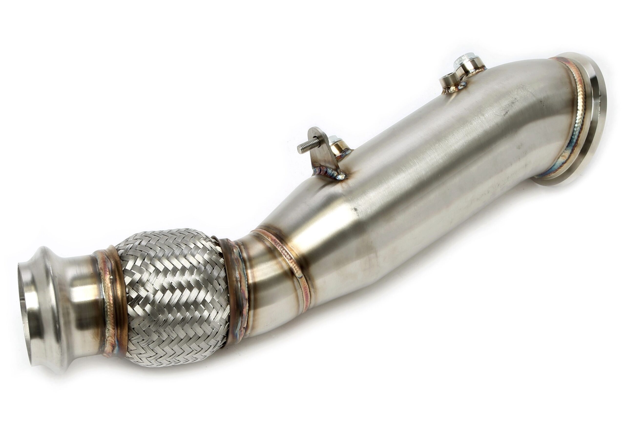 Downpipe ohne Katalysator mit Flexrohr passend für BMW 1er Serie F20/F21, 2er Serie F22/F23, 3er Serie F30/F31/F34, 4er Serie F32/F33/F36 ,6er Serie G32, 7er Serie G11/G12 - Motorcode B46