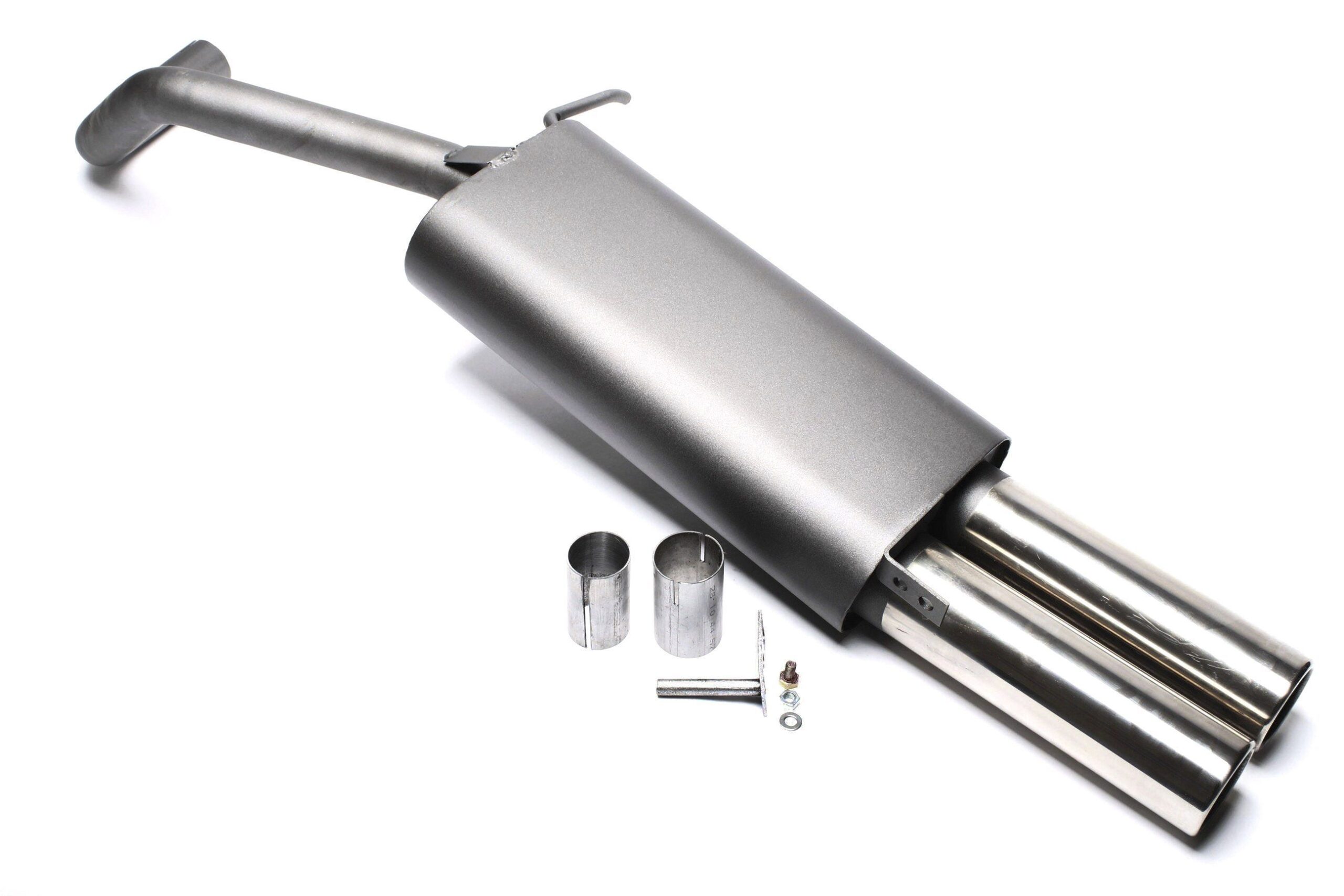 Sportendschalldämpfer 2x76mm passend für Skoda Fabia I / VW Polo 9N