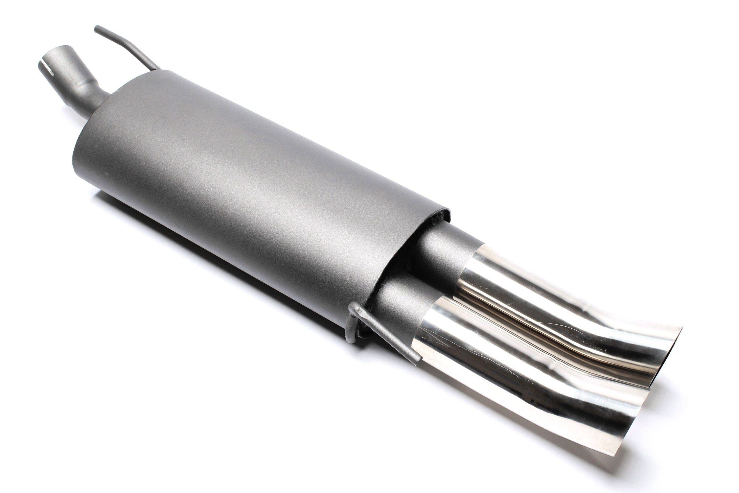 Sportendschalldämpfer 2x76mm DTM passend für VW Golf III, Golf III+IV Cabriolet