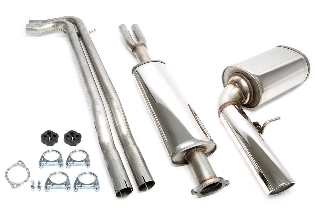 Edelstahlanlage 1x100mm passend für Volvo XC 70 Cross Crountry Typ S